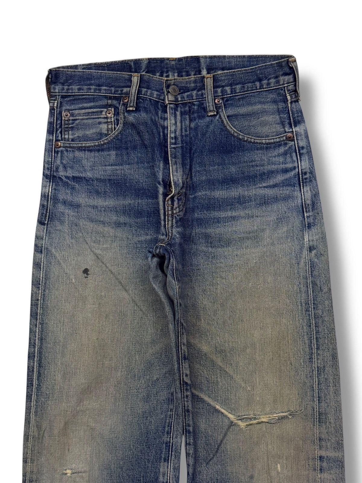 Levi's Vintage Clothing Vintage 90s Levi’s 502-XX Big E Talon Japan Selvedge Denim Size US 30 / EU 46 - 4 Thumbnail