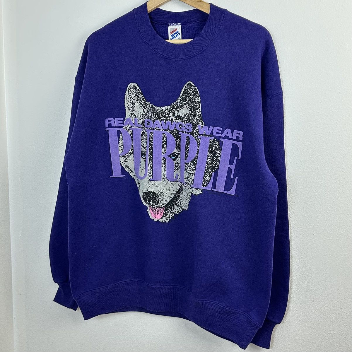 NCAA × Vintage Vintage Washington Huskies Sweatshirt Crewneck Pullover L Size US L / EU 52-54 / 3 - 2 Thumbnail