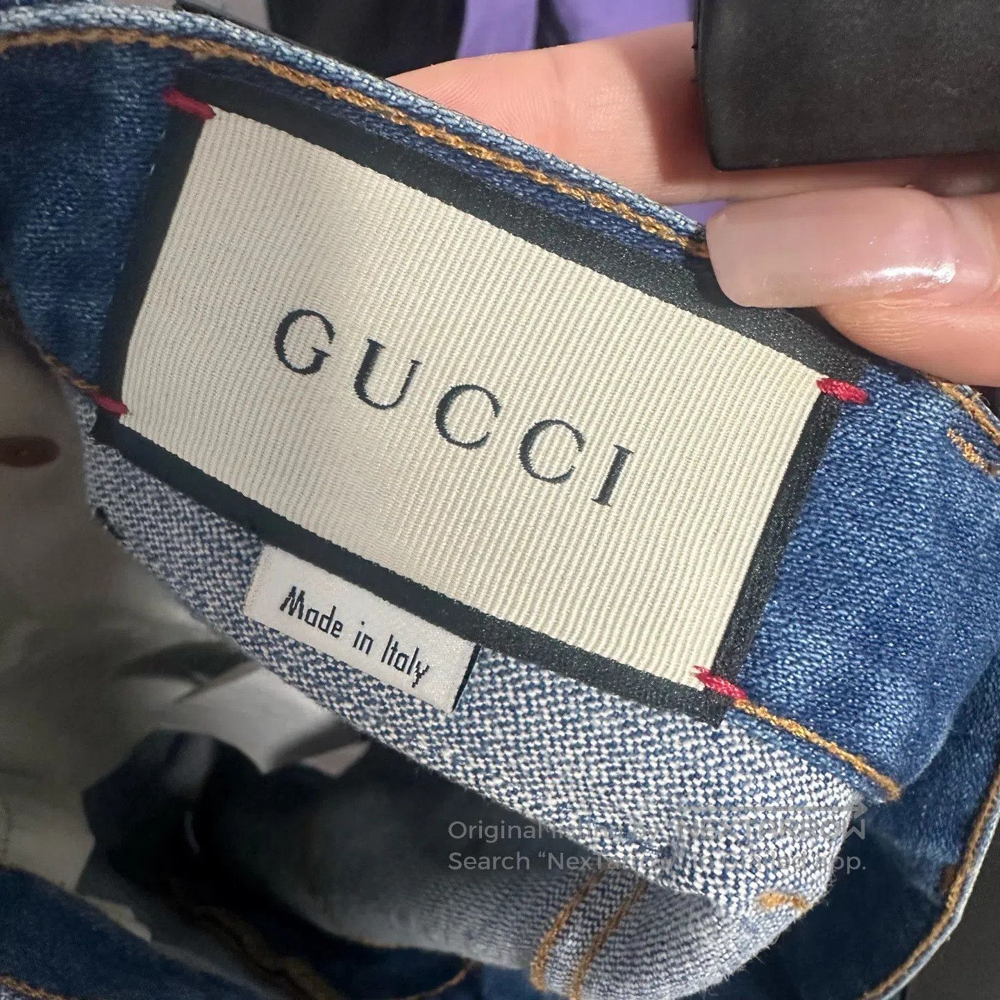 Gucci Guicci Side Red Label Short Pants| Size 28" / US 6 / IT 42 - 4 Thumbnail