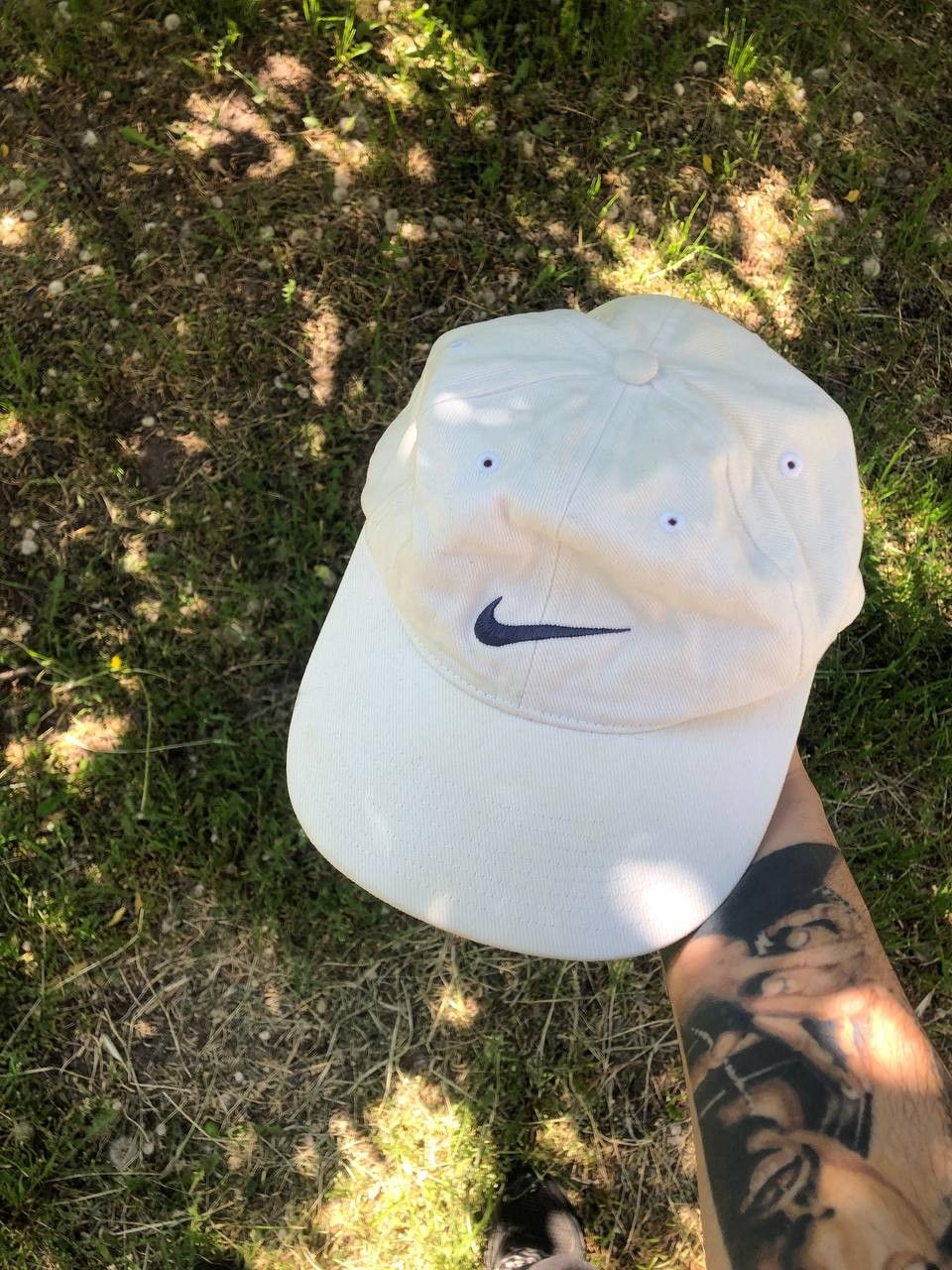Nike Vintage Nike Retro Cap Drill Big Logo Swoosh y2K 90s Sk8 Size ONE SIZE - 1 Thumbnail