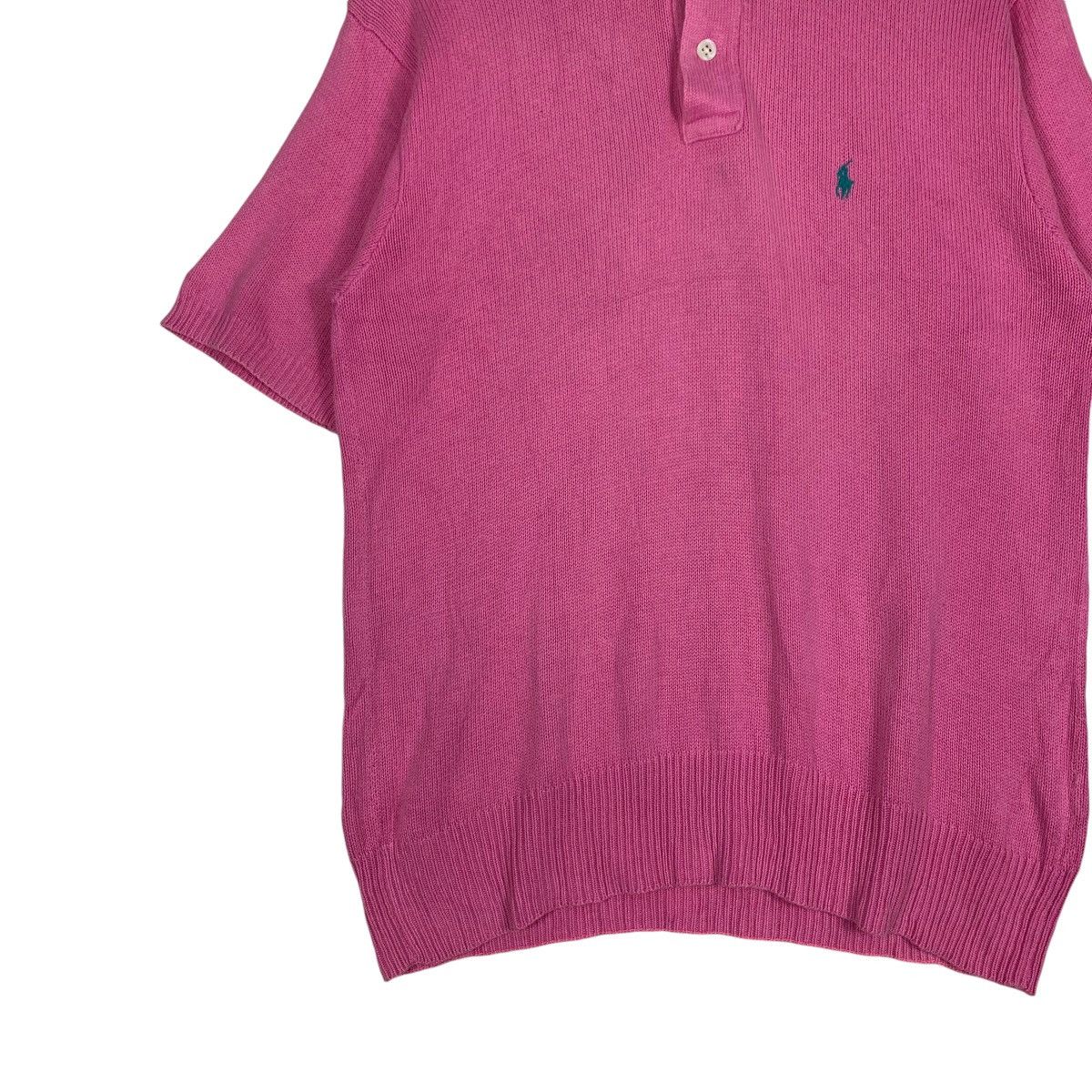 Polo Ralph Lauren POLO RALPH LAUREN Short Sleeve Pink Knitted Jumper #1228-C55 Size US M / EU 48-50 / 2 - 3 Thumbnail