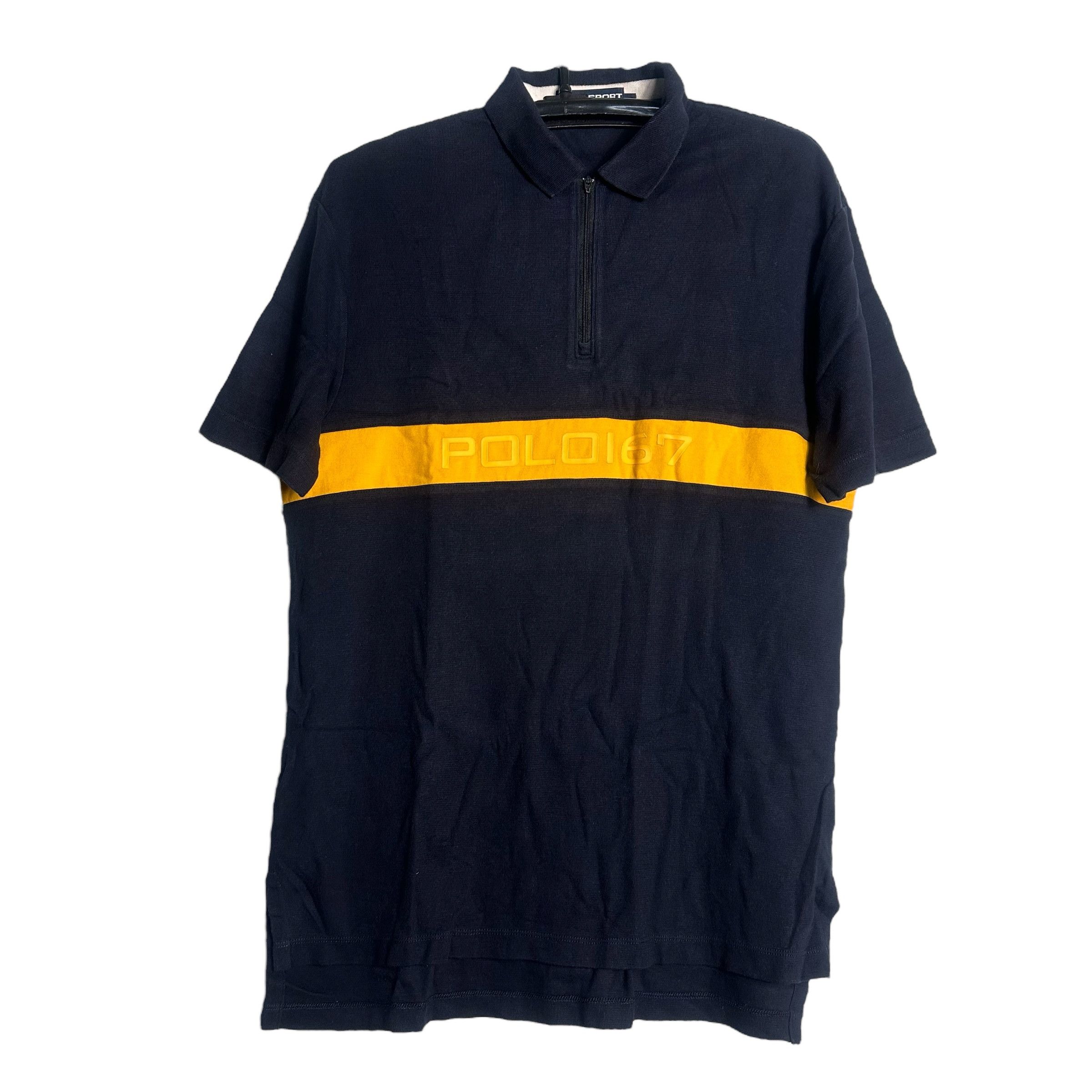 Polo Ralph Lauren 🔥RARE🔥Vintage Polo Sport Ralph Lauren Spell Out Polo Shirt Size US M / EU 48-50 / 2 - 1 Thumbnail