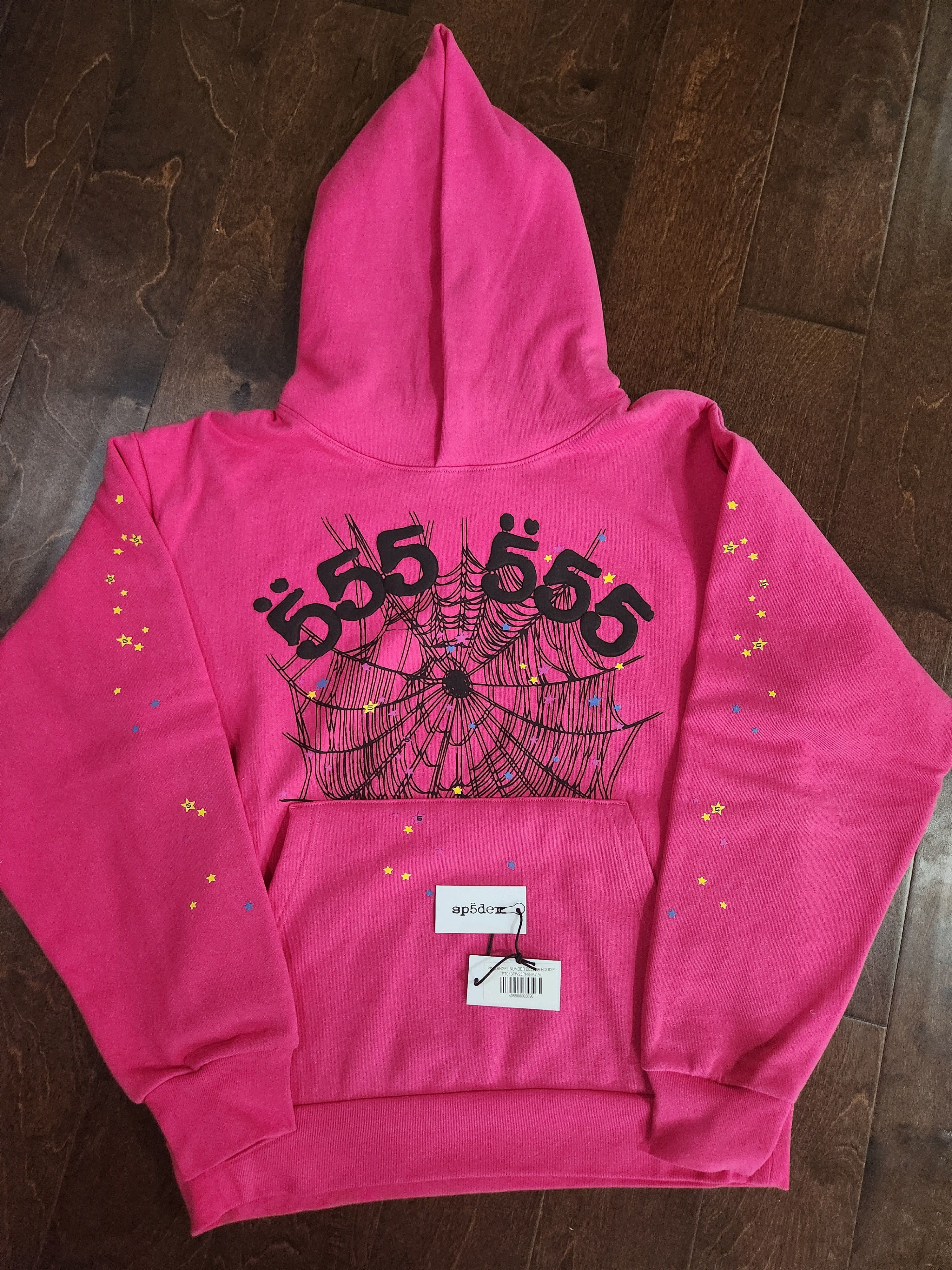Sp5der SP5DER Pink Angel Number Beluga Hoodie Size US M / EU 48-50 / 2 - 3 Thumbnail
