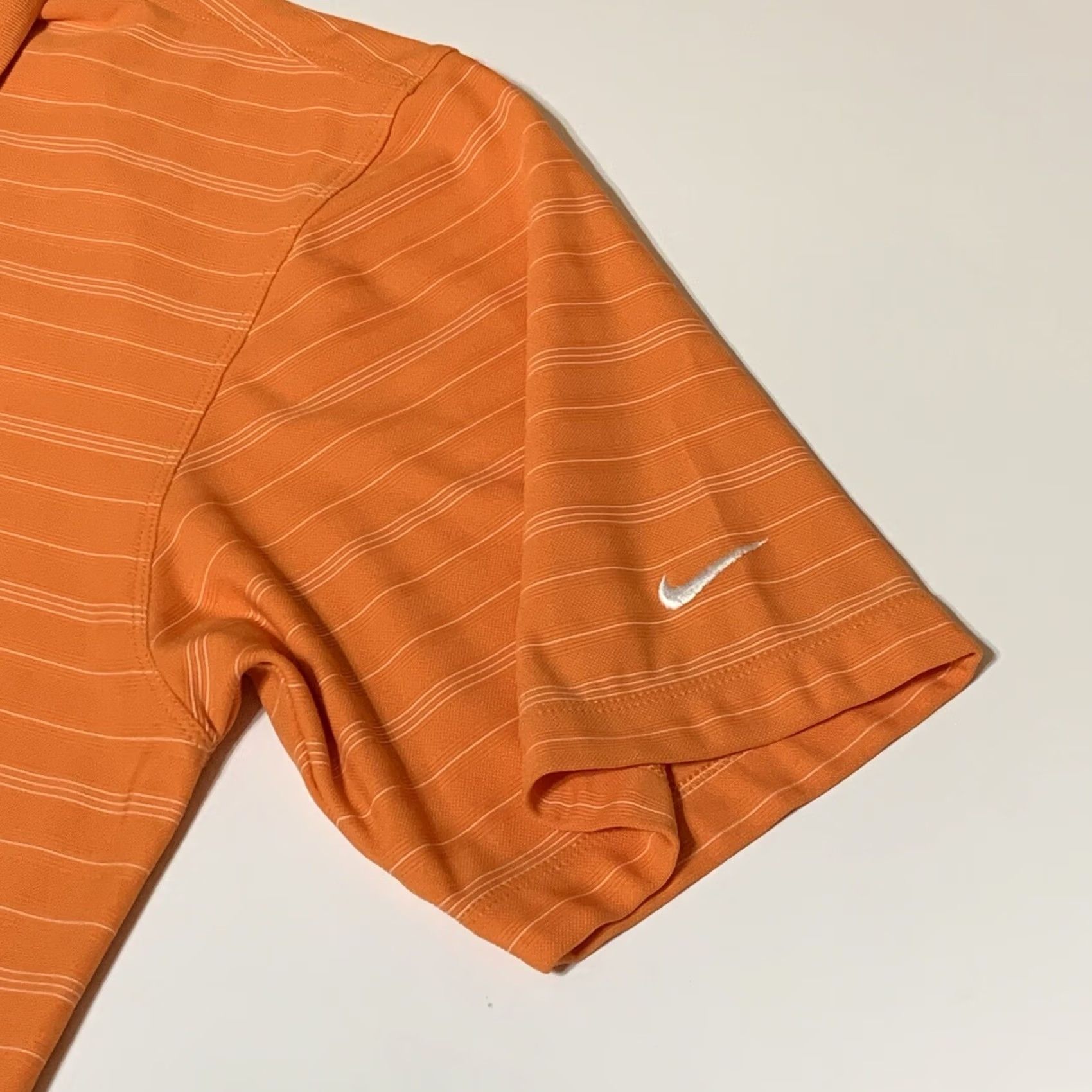 Nike Nike Golf Polo Shirt Mens Fit Dry Short Sleeve Orange Striped Size L Size US L / EU 52-54 / 3 - 7 Thumbnail