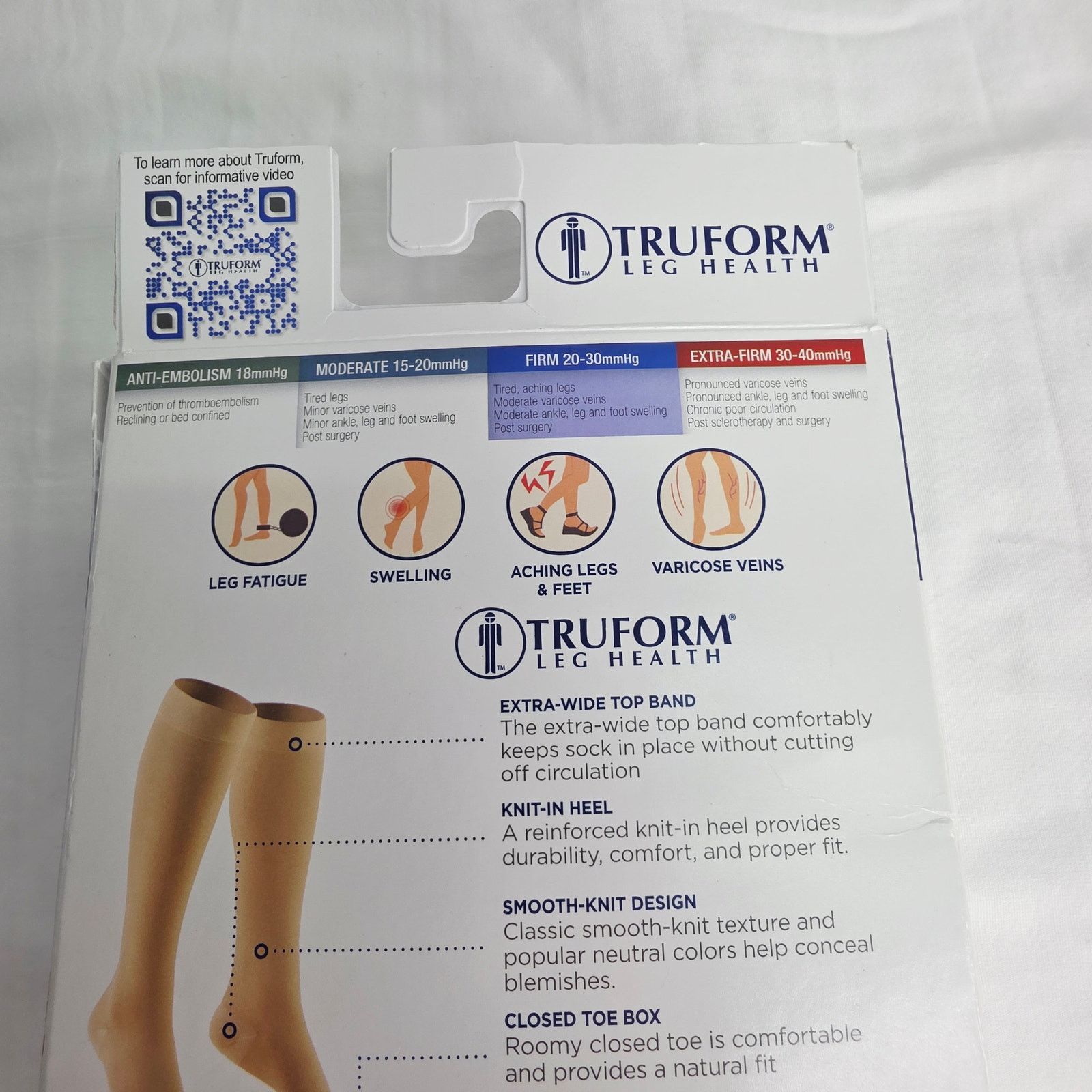Other TRUFORM Unisex Gray 8865 Medical Compression Stockings Size ONE SIZE - 8 Thumbnail