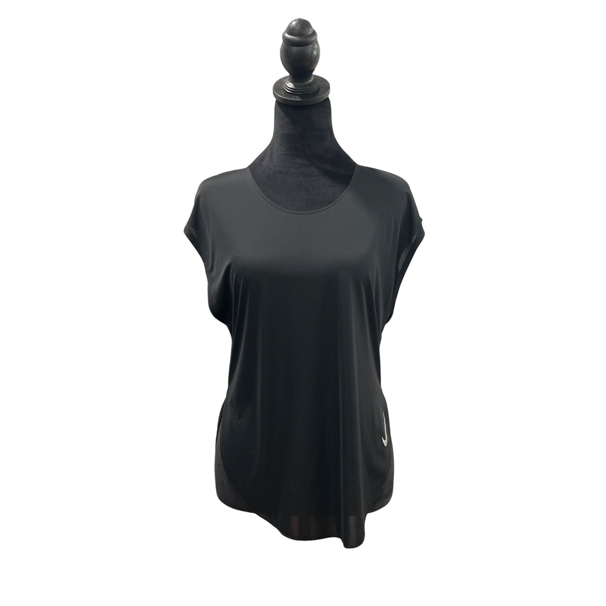 Nike NIKE Dri-Fit Black Women's Fitness Top S Size S / US 4 / IT 40 - 1 Thumbnail