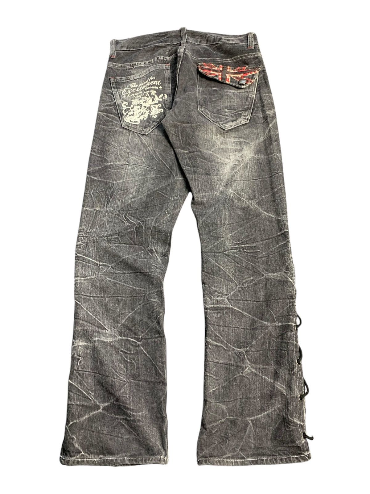 Lace up rootthree pant vkei style japanese brand