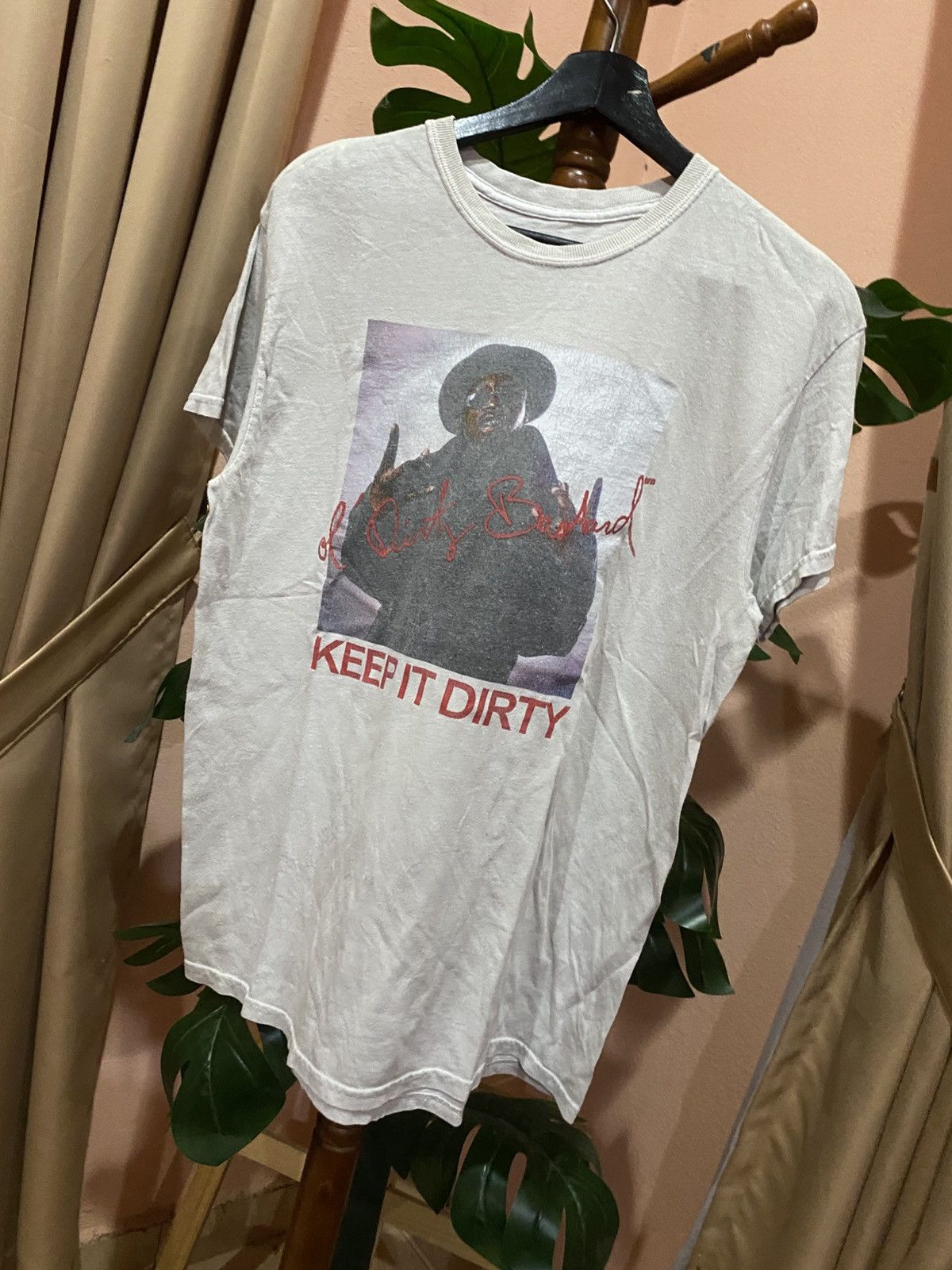 Rap Tees × Wu-Tang Clan Ol’ Dirty Bastard “Keep It Dirty” Graphic Tee Vintage Style Size US S / EU 44-46 / 1 - 2 Thumbnail