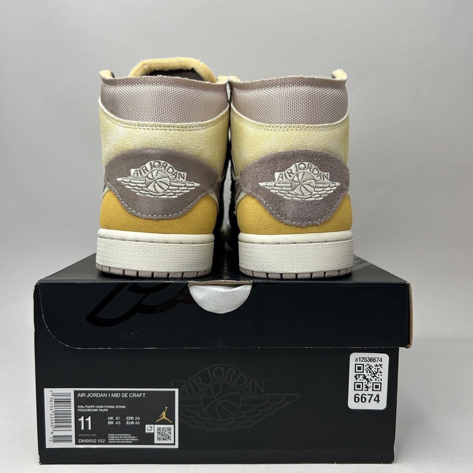 Jordan Brand Nike Air Jordan 1 Retro Mid SE Craft “Taupe Haze” 2023 Size US 11 / EU 44 - 4 Thumbnail