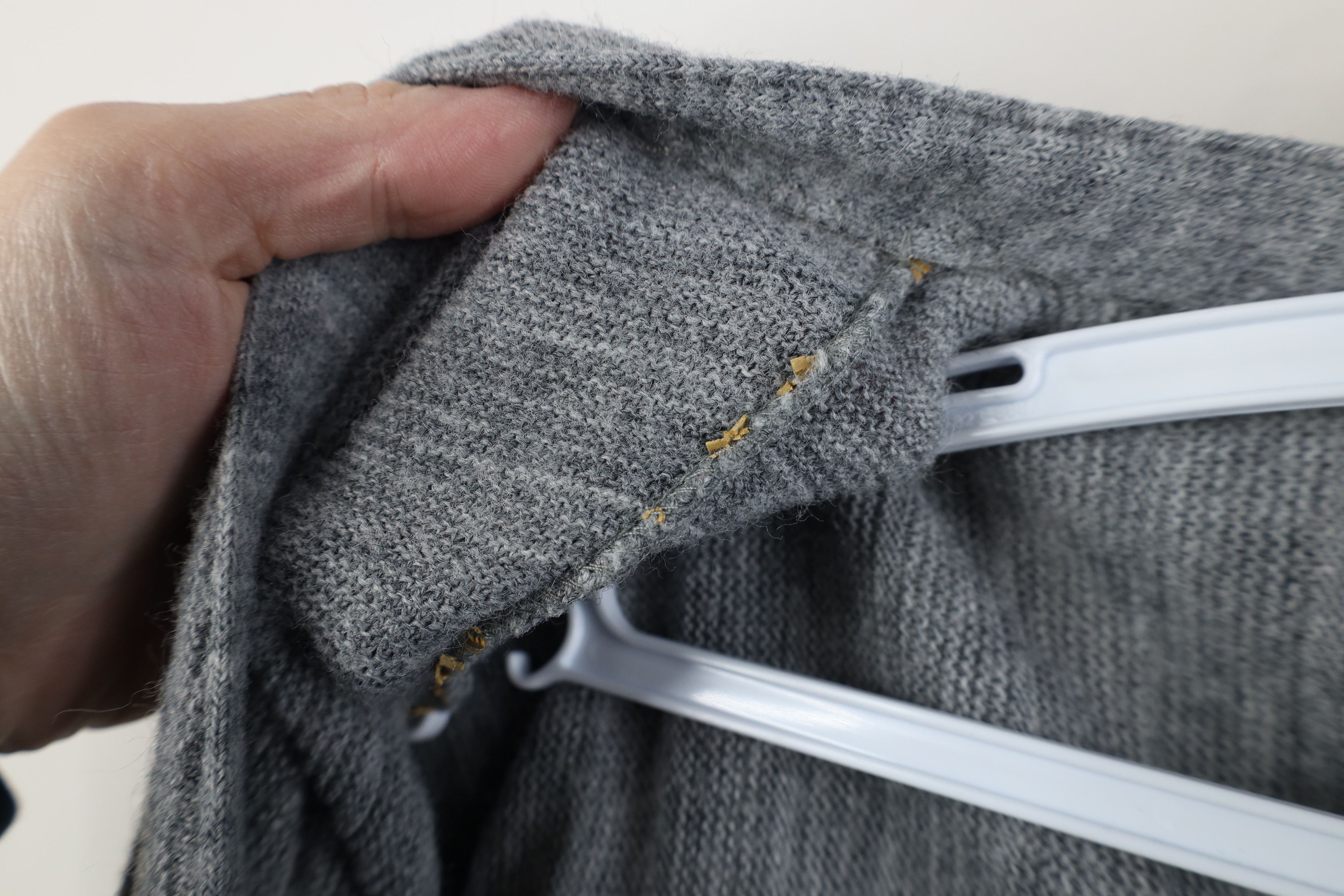 Vintage Vintage 70s Streetwear Ribbed Knit Cardigan Sweater Gray USA Size US XL / EU 56 / 4 - 8 Thumbnail