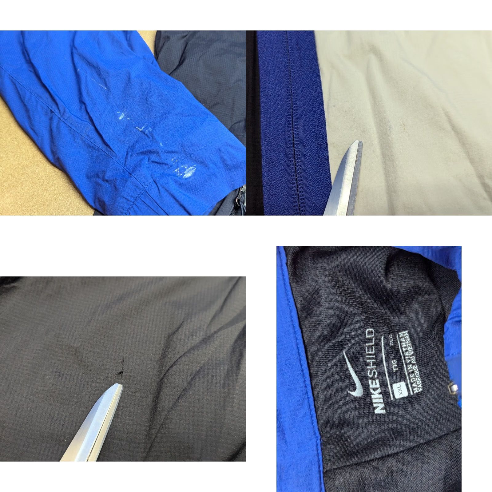 Nike Nike Shield Jacket Mens 2XL Windbreaker Full Zip Lightweight Hooded Blue Black Multicolor Athletic Regular Size XS? Size US XXL / EU 58 / 5 - 8 Thumbnail