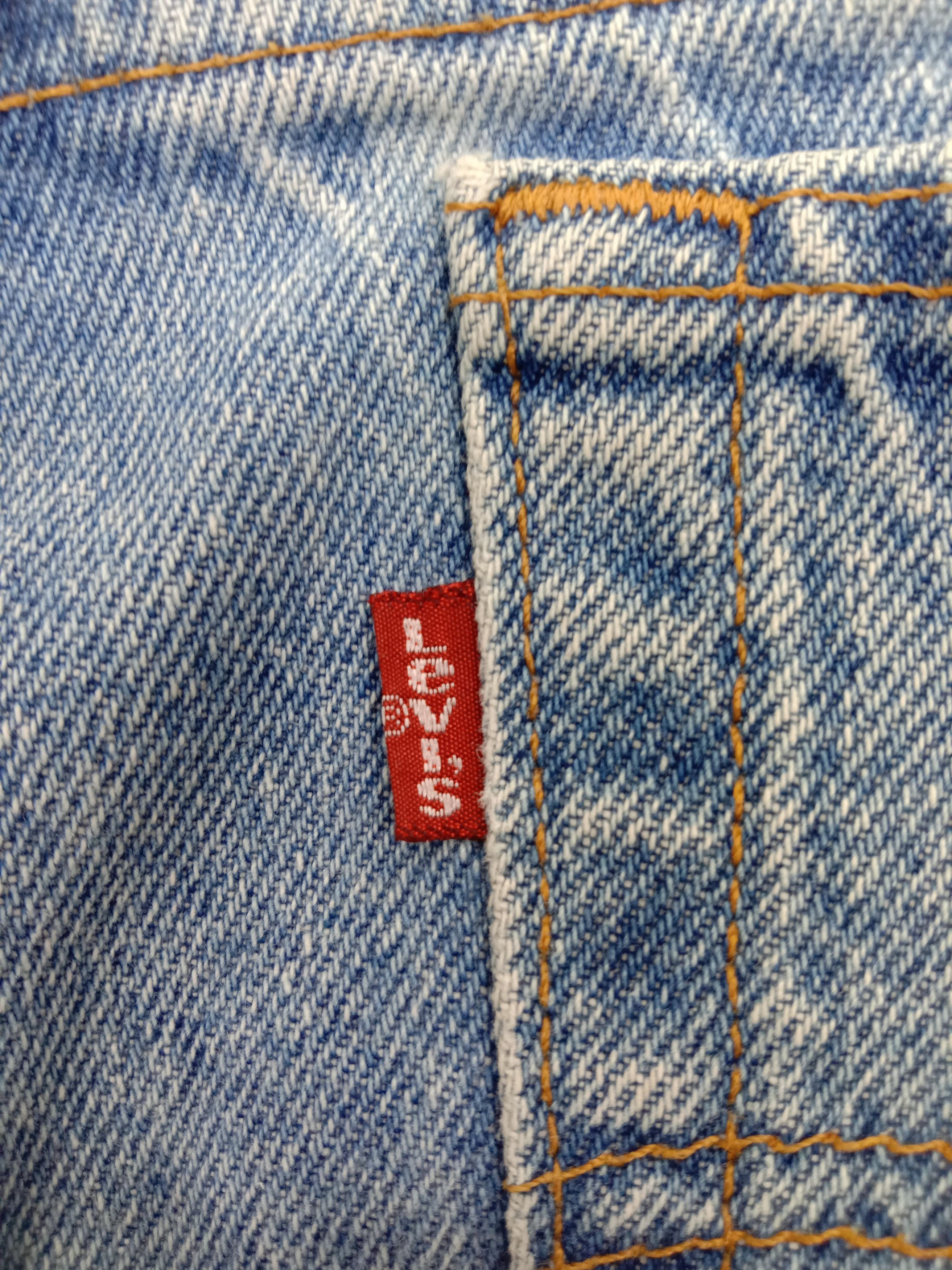 Levi's Vintage 90s Levi's 521 Jeans Blue Wash Tapered Fit Denim Size 33" - 11 Thumbnail