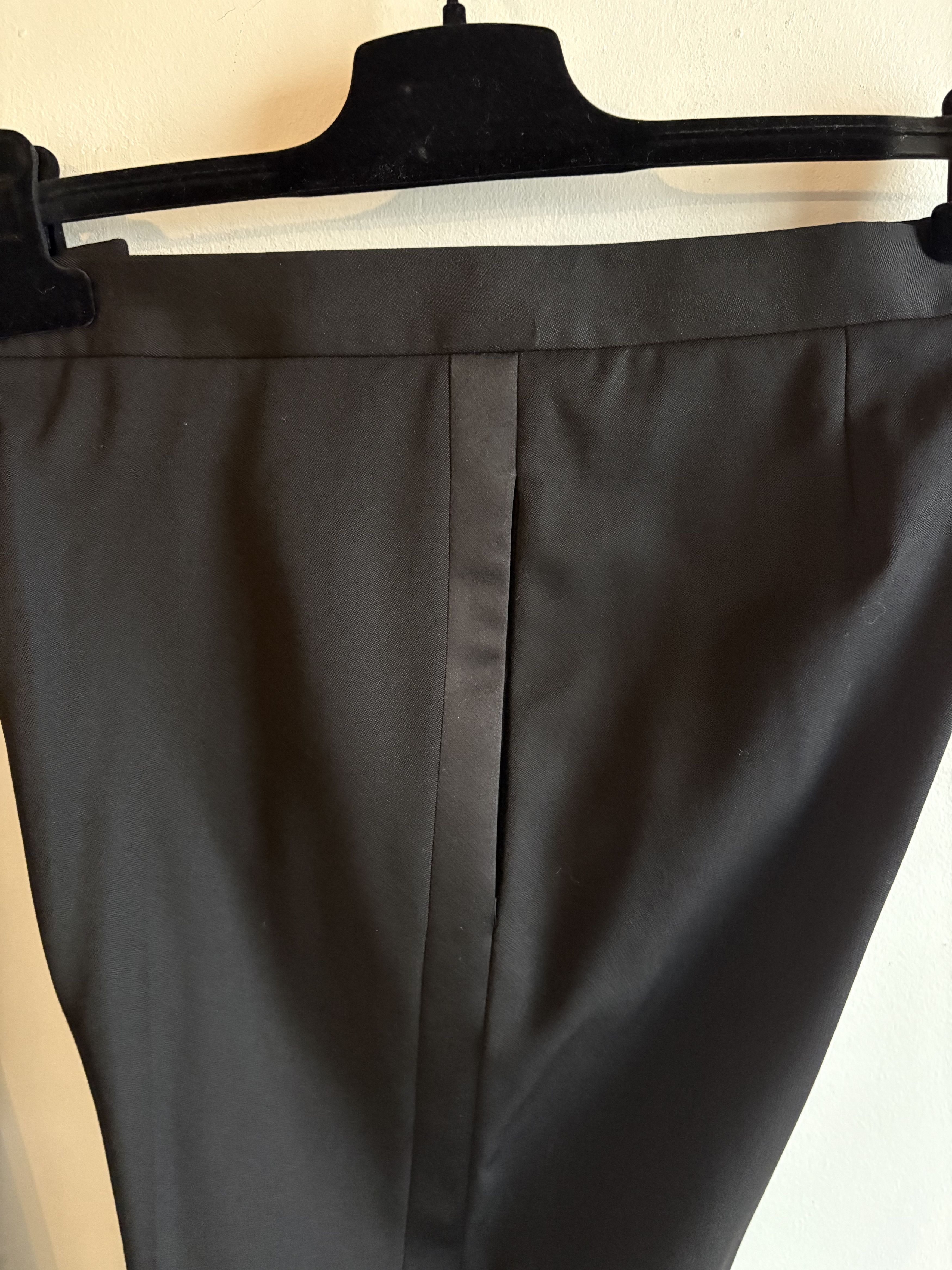 Saint Laurent Paris Saint Laurent Hedi Slimane 2 Piece Tuxedo Suit Size 50R - 13 Thumbnail