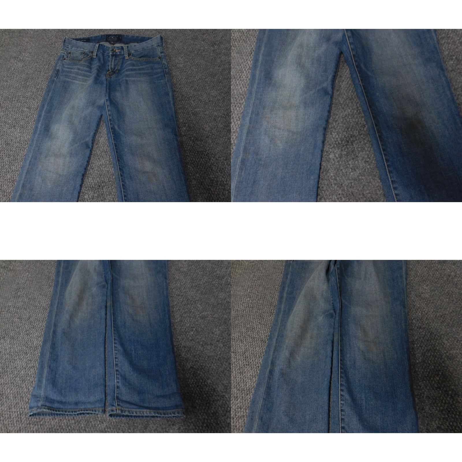 Lucky Brand Lucky Brand Jeans Cropped Women 4 Blue Denim Cotton Blend Zipper Inseam 24 in Regular Rise Cropped 24in Center Zippered blue Women Jeans Size 27" / US 4 / IT 40 - 8 Thumbnail