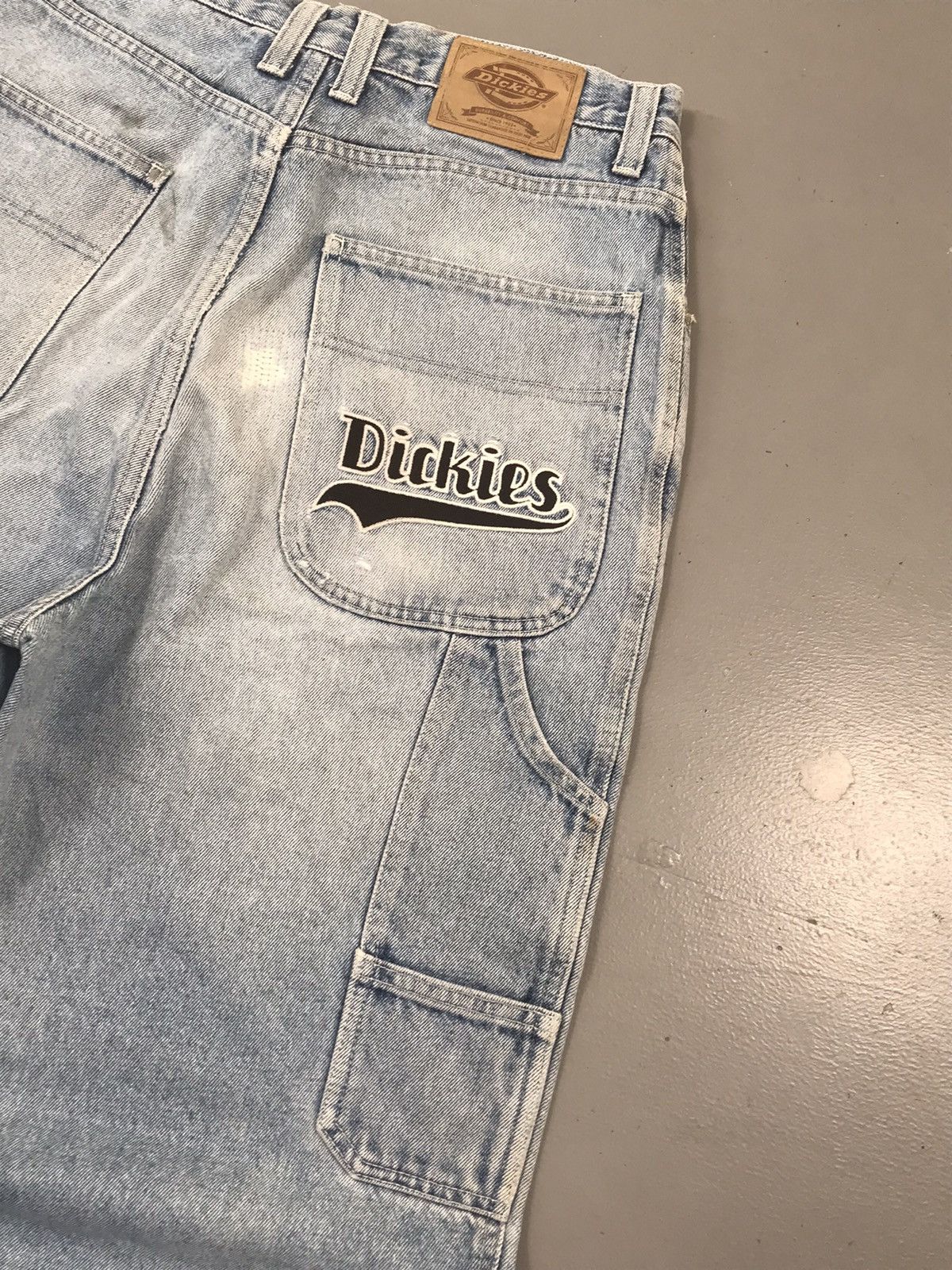 Dickies × Vintage Vintage Dickies spell out embroidered carpenter denim Size US 32 / EU 48 - 9 Thumbnail