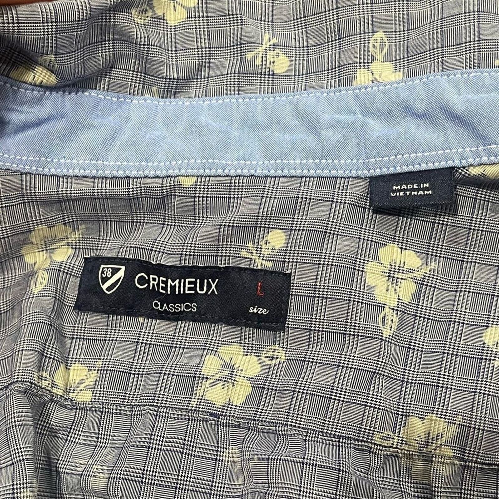 Daniel Cremieux Cremieux Classics Mens Shirt Button Down Floral Plaid L Size US L / EU 52-54 / 3 - 3 Thumbnail