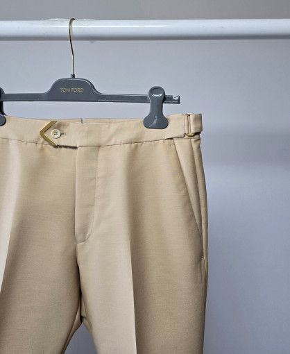 Tom Ford o1sm1stk0824 Wool Silk Feu Atticus Pant in Coral Ivory Size US 30 / EU 46 - 2 Thumbnail