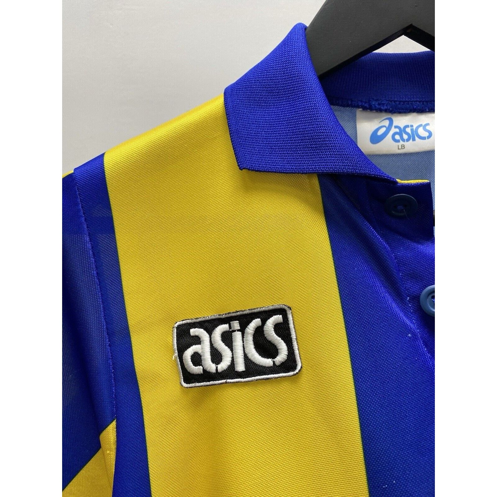 Asics Vintage Leeds United 1993 1995 Away Soccer Jersey Kids Boys Size US XXS / EU 40 - 9 Thumbnail