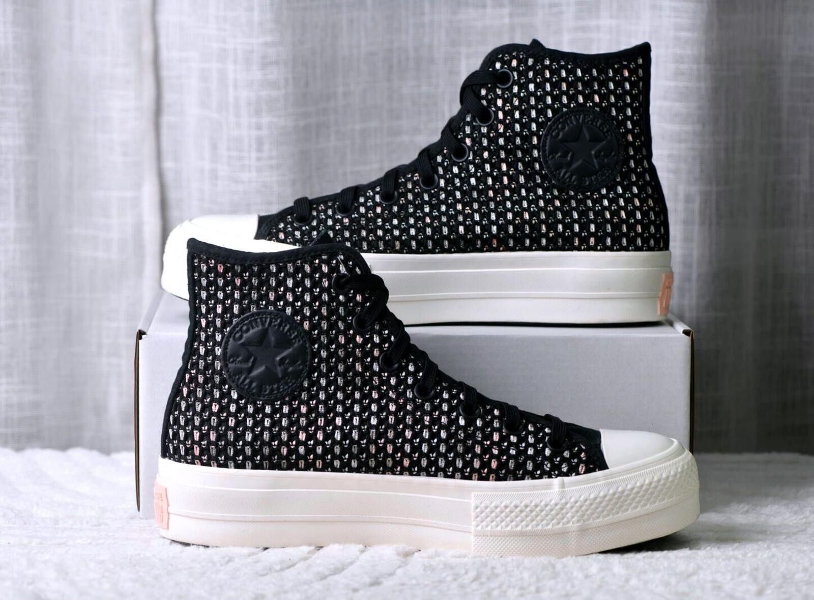 Converse Converse Chuck Taylor All Star Crochet High Top Women Black Size US 9 / IT 39 - 1 Thumbnail