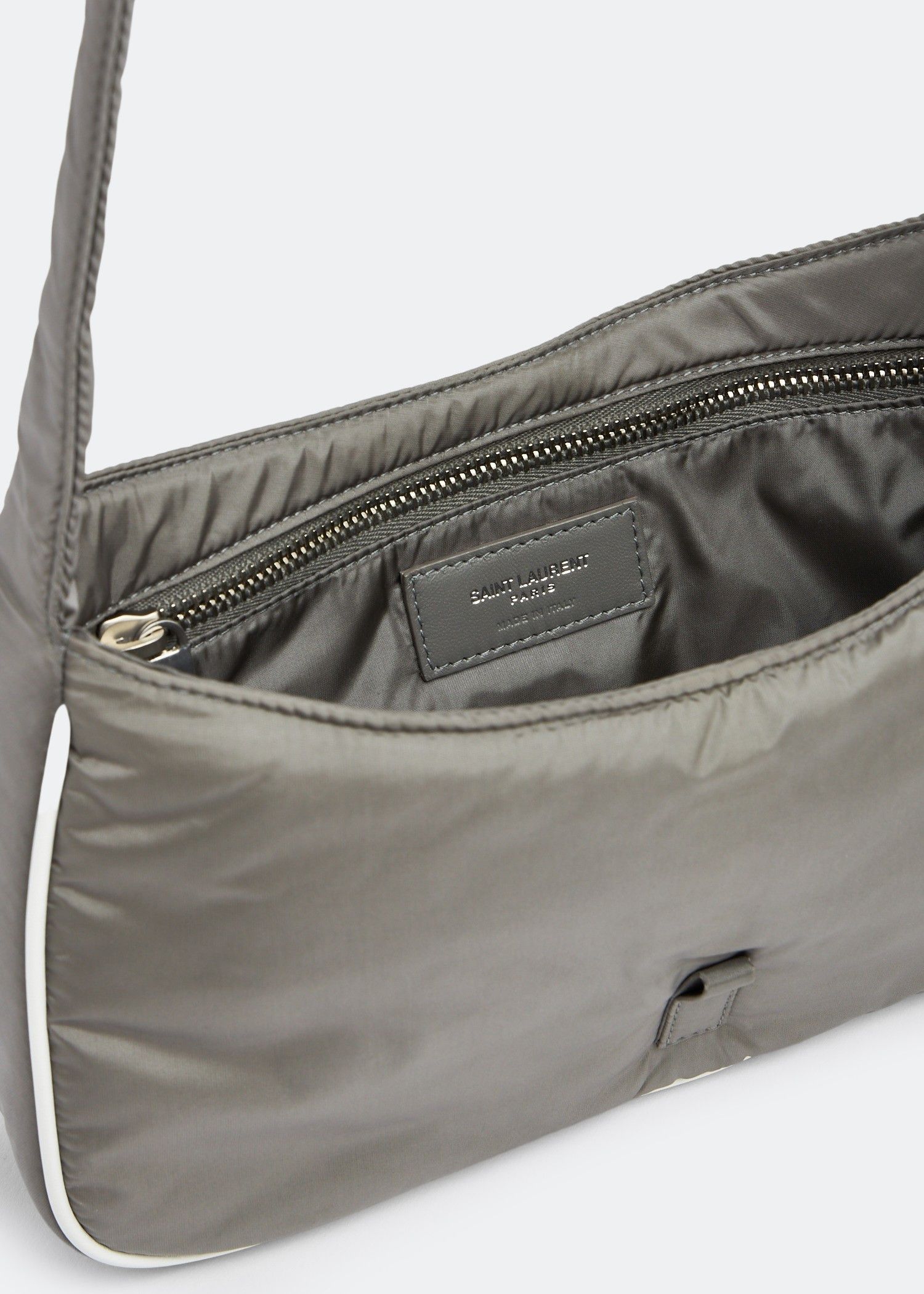 Saint Laurent Paris o1s1wg111124 Size: OS / Le 5 À 7 Crossbody Bag in Grey Size ONE SIZE - 4 Thumbnail