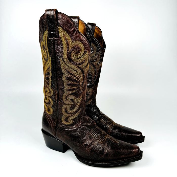 bottes de cowboy JB Dillon vintage, dames 9 B, bottes western, peau de chèvre