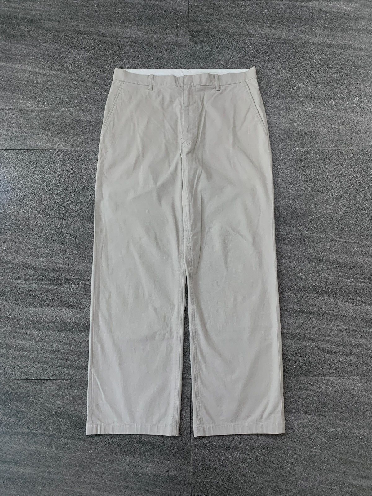 Yohji Yamamoto Buckleback Straight Trousers Size US 32 / EU 48 - 2 Thumbnail