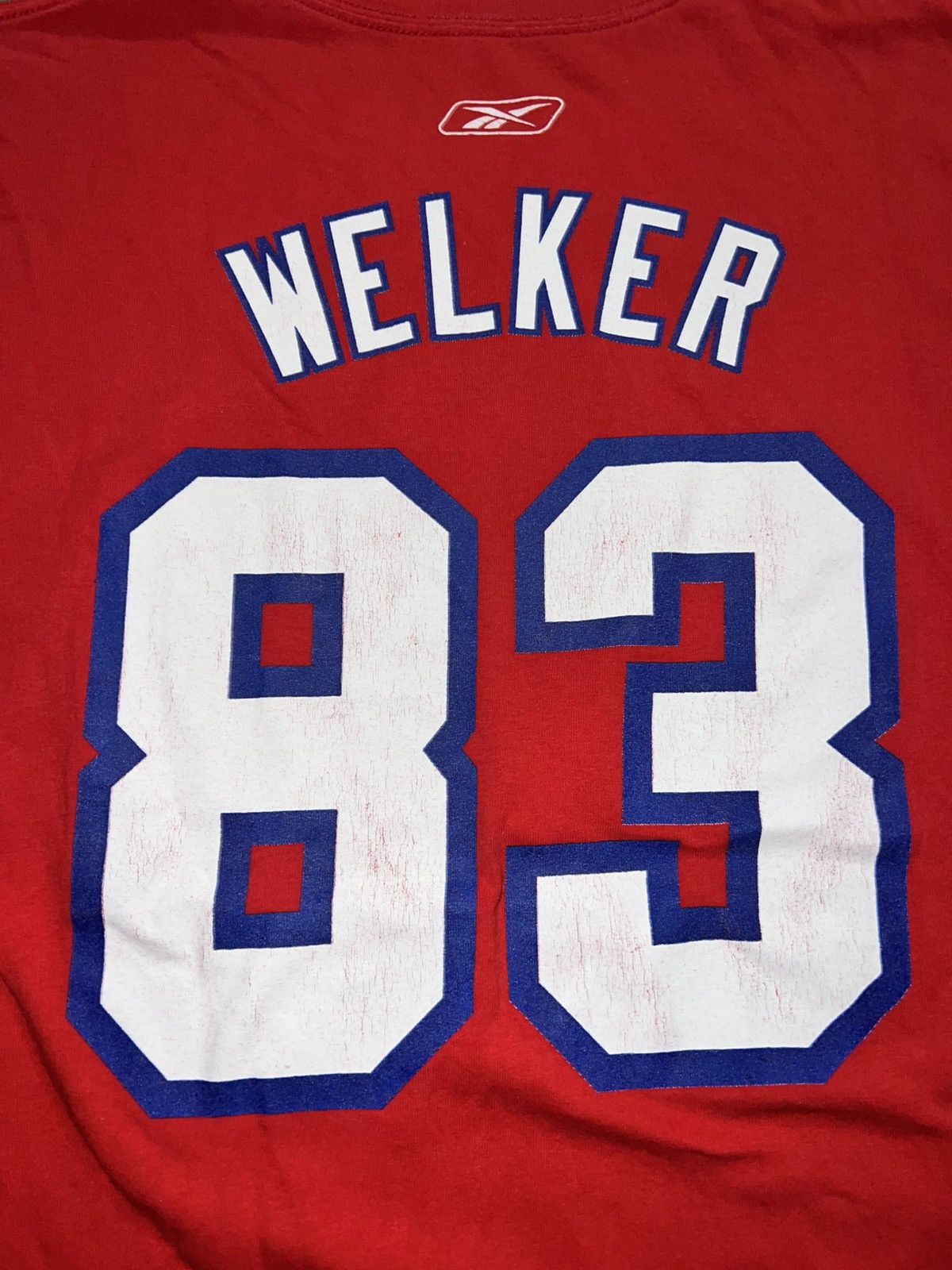 NFL × Reebok × Vintage VINTAGE 2011 WES WELKER T-SHIRT Size US L / EU 52-54 / 3 - 11 Thumbnail