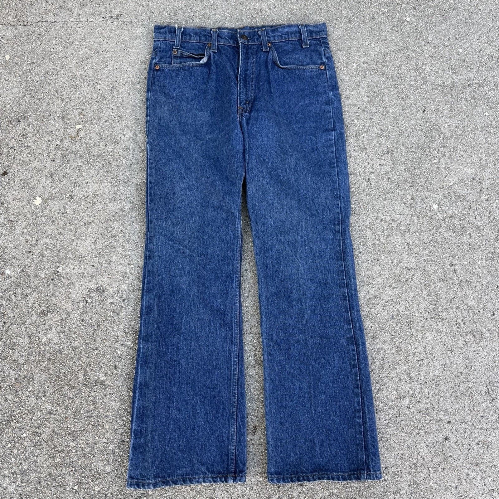 Levi's × Vintage Vintage 80s Levi’s 517 Bootcut Orange Tab Denim Jeans 34x31 Size US 34 / EU 50 - 1 Thumbnail
