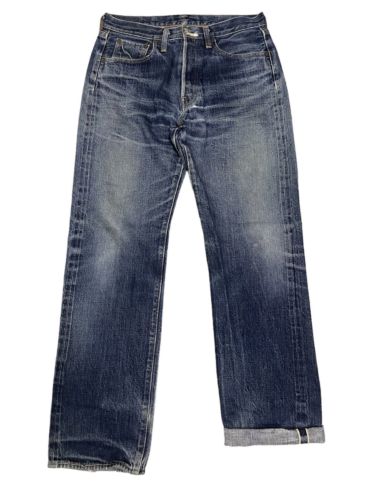 image of Vintage Japanese Denime Selvage Blue Wash Jeans, Men's (Size 30)