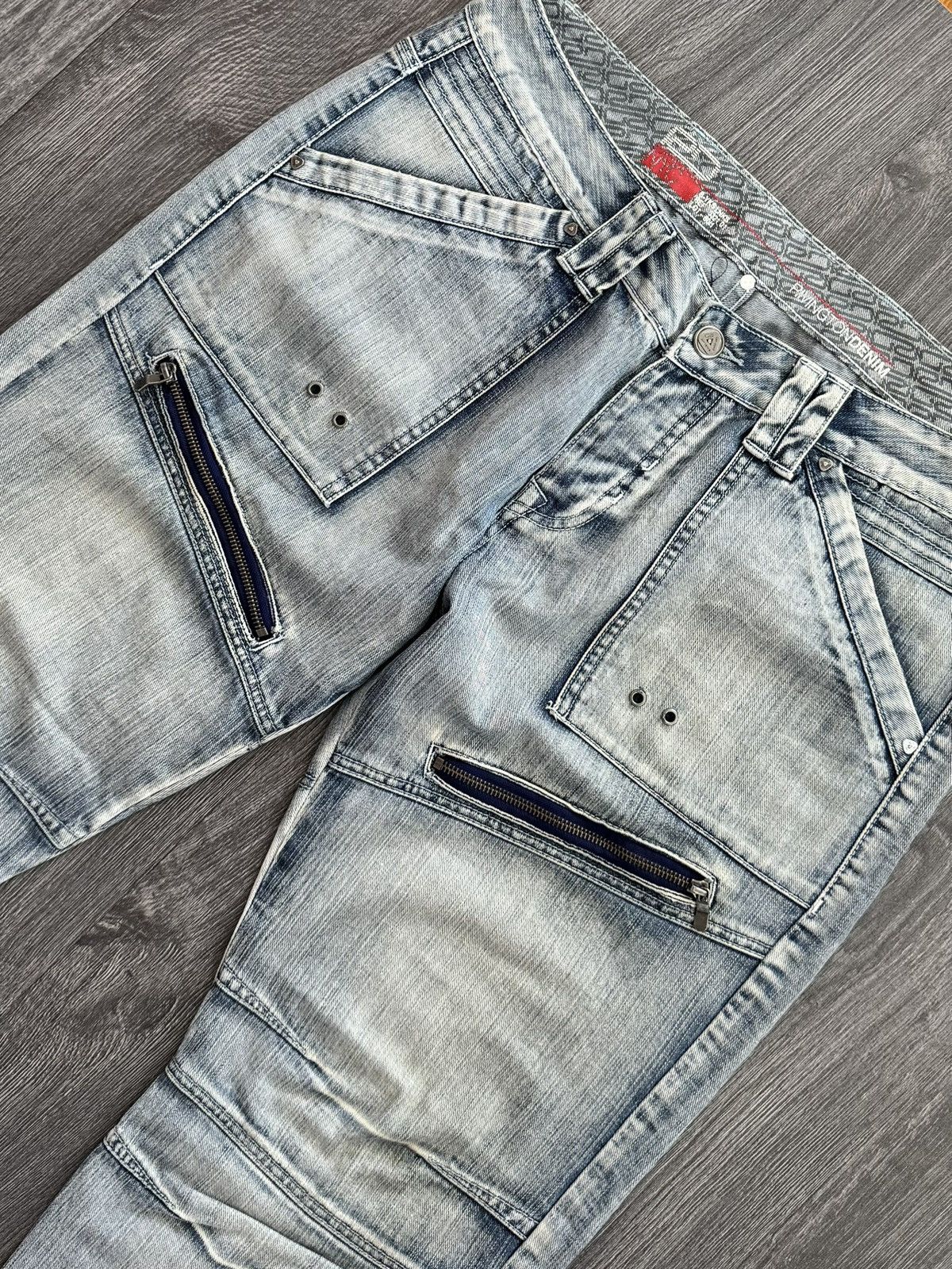 Japanese Brand Y2K Vintage Japanese Washed Zip Jeans Size US 34 / EU 50 - 4 Thumbnail