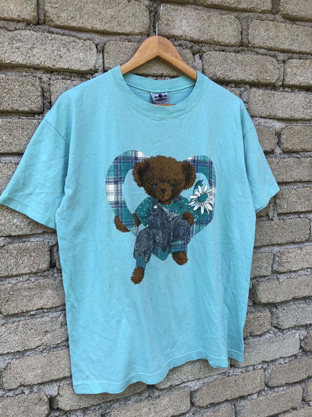 Vintage Vintage 90s Teddy Bear Art Tshirt Size US L / EU 52-54 / 3 - 2 Thumbnail