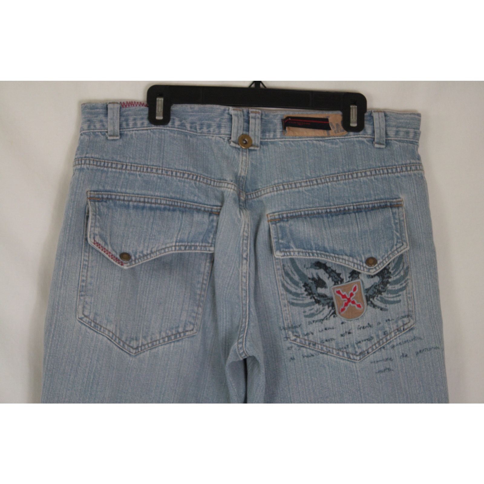 Vintage Y2K Baggy Jeans Grunge Skater Embroidered Wide Leg Denim Size US 38 / EU 54 - 3 Thumbnail