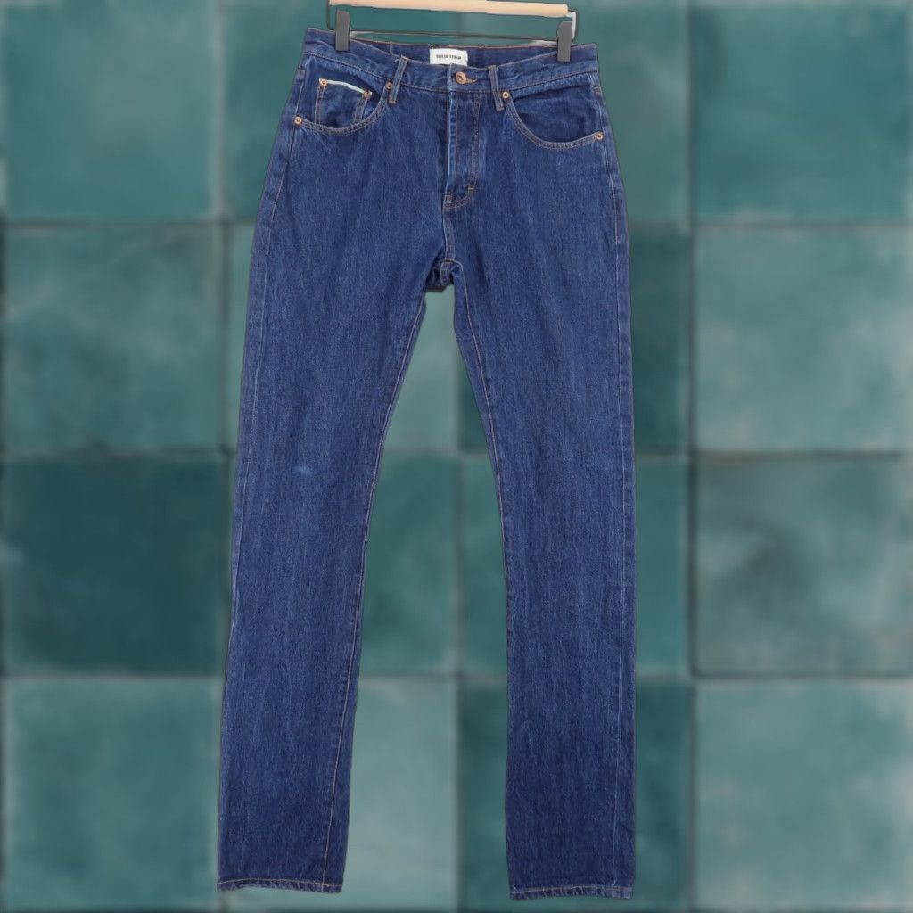 Taylor Stitch Taylor Stitch Jeans Mens 30 Blue Slim Denim Button Fly 5-Pocket Organic Cotton Selvedge Modern Straight Size US 30 / EU 46 - 1 Thumbnail