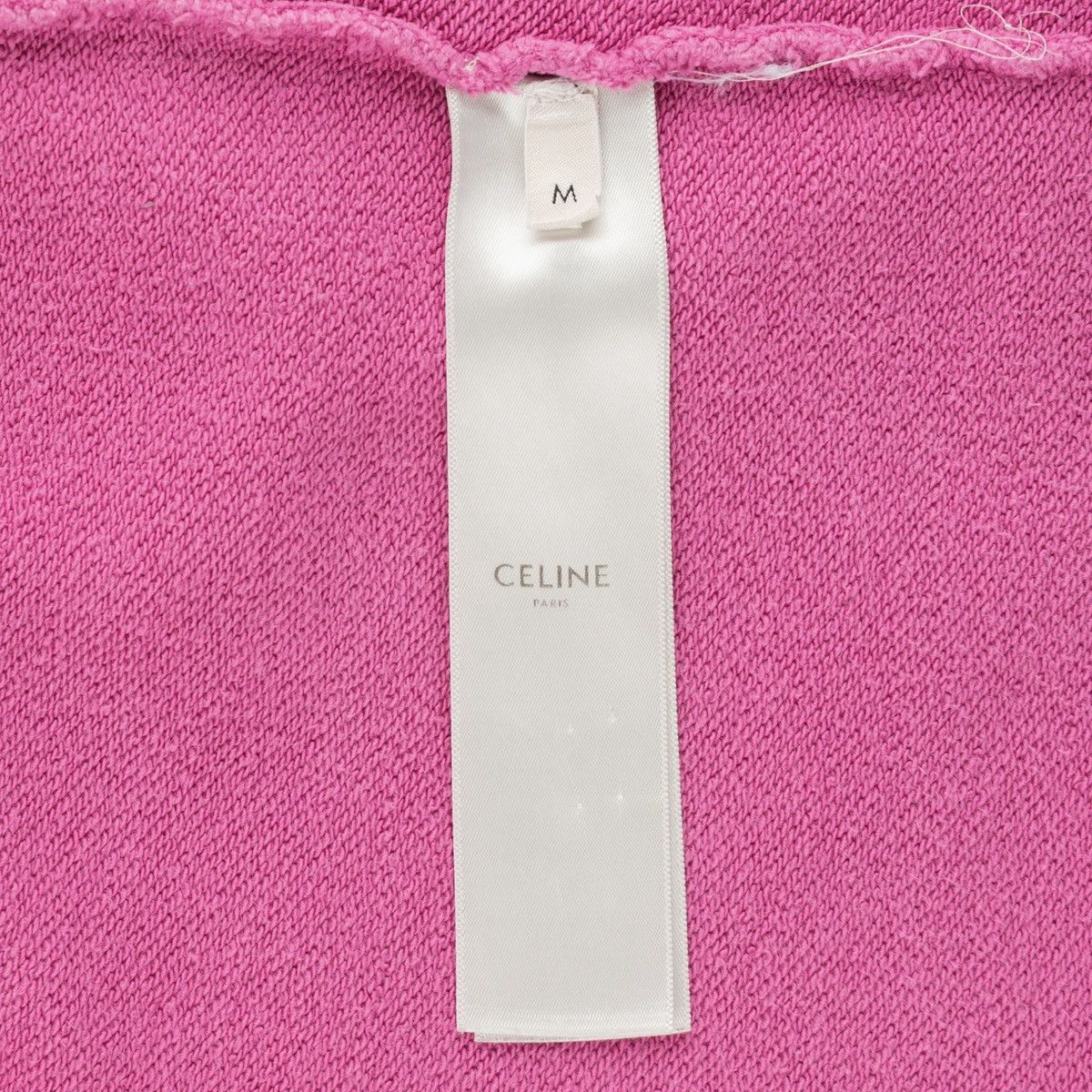 Celine Logo Loose Fit Hooded Sweatshirt Pink Black Size US M / EU 48-50 / 2 - 5 Thumbnail