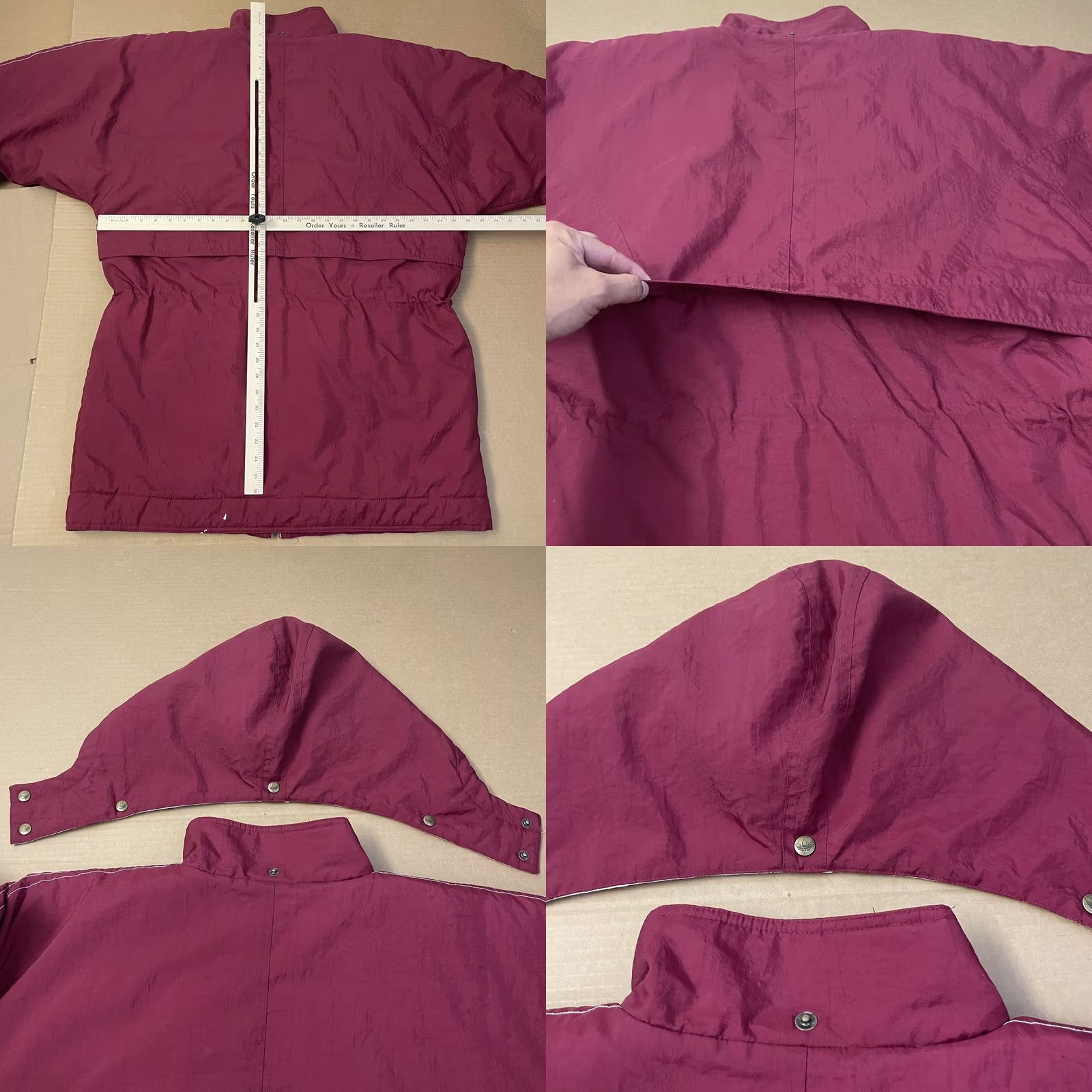 Adidas VINTAGE Adidas Walt Disney Womens Large Red Hooded Puffer Jacket 80s Operations 80s Size L / US 10 / IT 46 - 11 Thumbnail