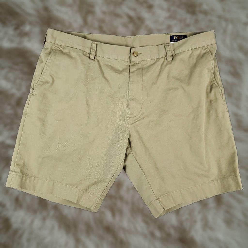 Ralph Lauren Ralph Lauren Chino Shorts Mens Size 40 Beige Cotton Flat Front Casual Size US 40 / EU 56 - 1 Thumbnail