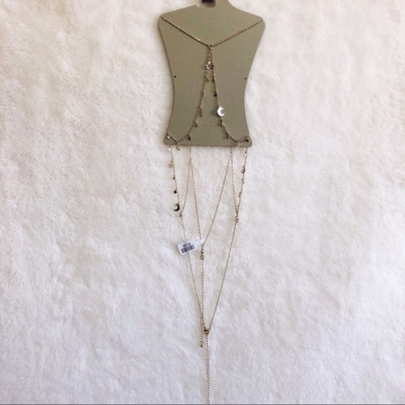Urban Outfitters Urban Outfitter Gold Celestial Icon Bra Body Chain Size ONE SIZE - 4 Thumbnail