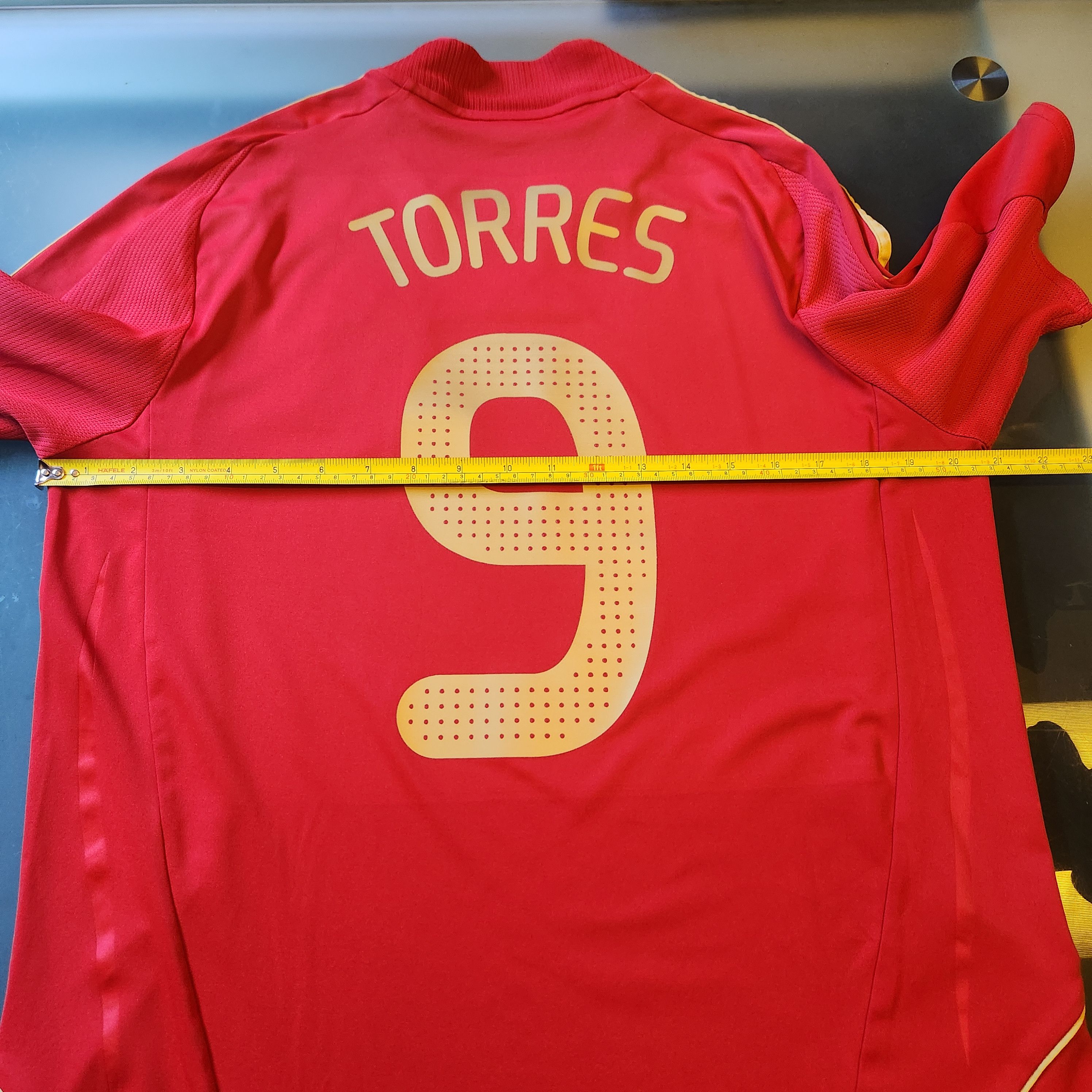 Adidas Authentic Retro Spain TORRES Euro 2008-2009 Home Jersey Size US M / EU 48-50 / 2 - 14 Thumbnail