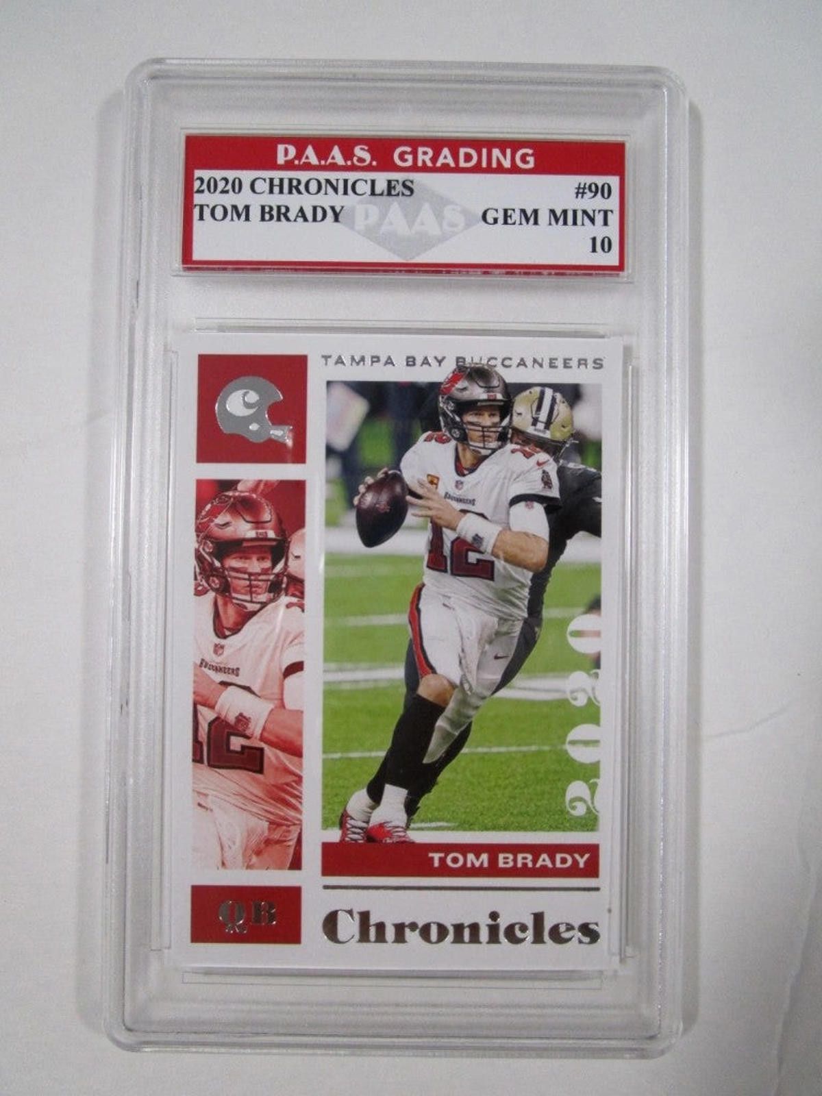 Other Tom Brady 2020 Chronicles #90 graded PAAS Gem Mint 10 Size ONE SIZE - 1 Thumbnail