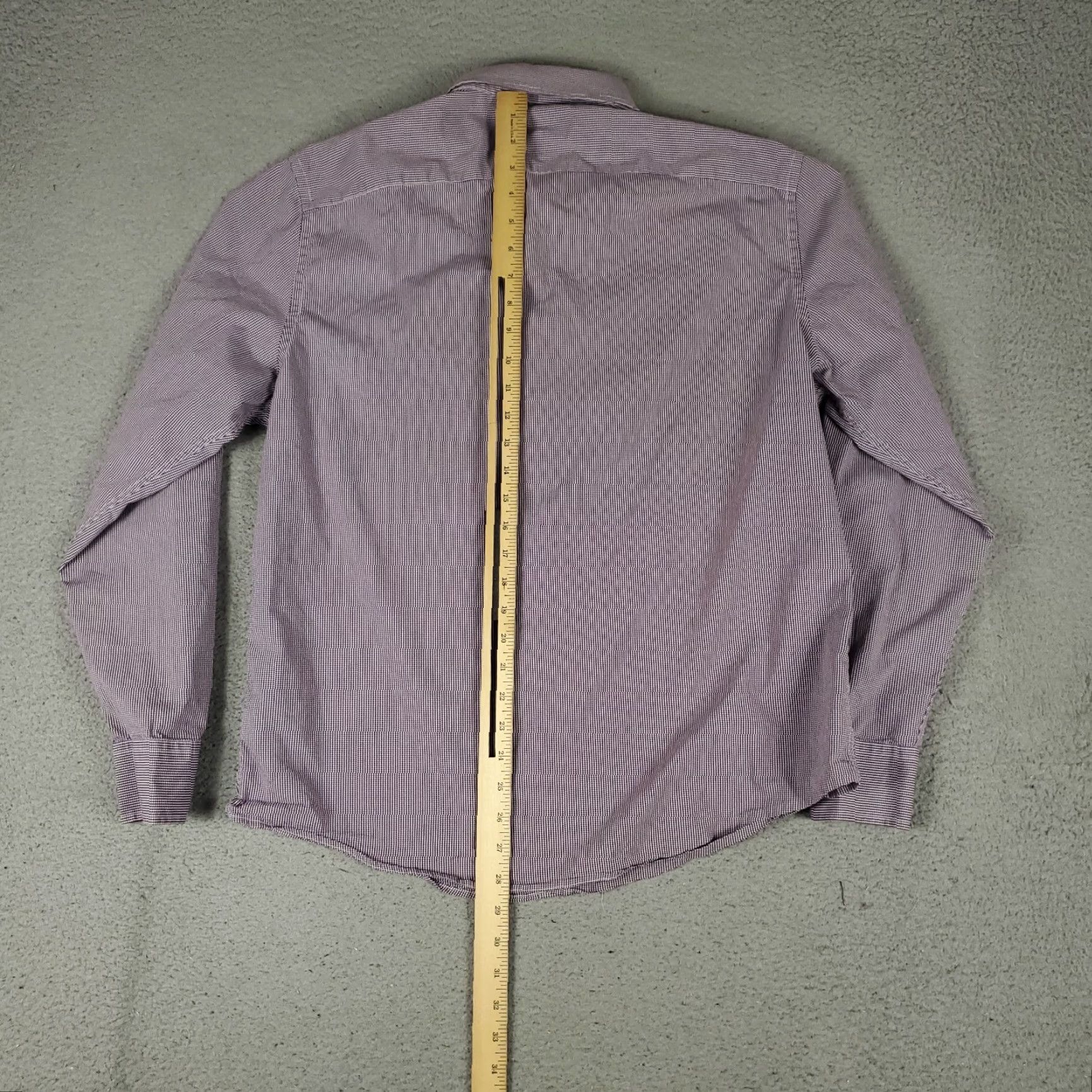 UNTUCKit UNTUCKit Shirt Mens XL Purple Check Button Up Long Sleeve Size US XL / EU 56 / 4 - 3 Thumbnail