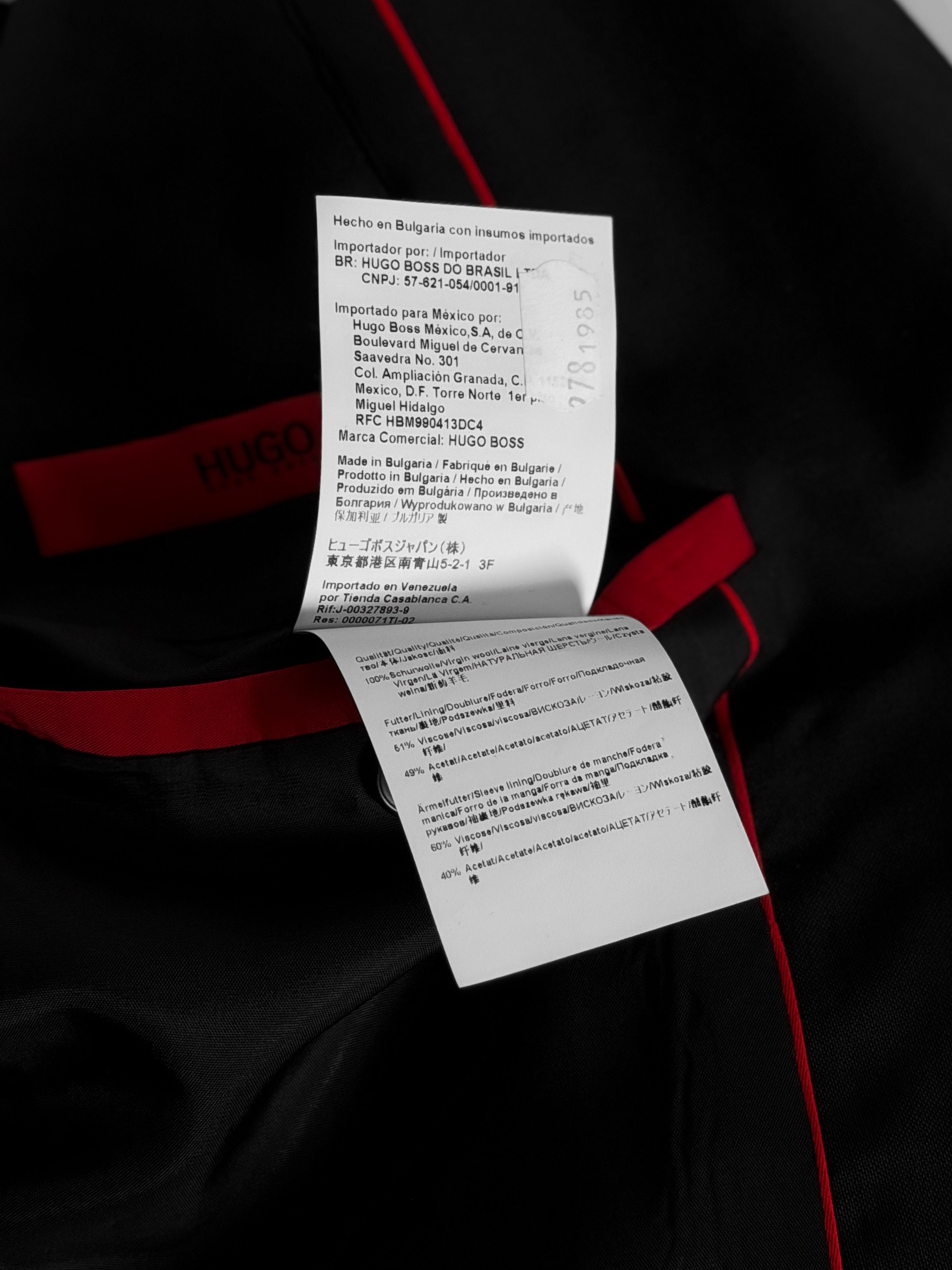 Hugo Boss HUGO BOSS Red Label Black Suit Jacket Blazer Size 38R - 11 Thumbnail