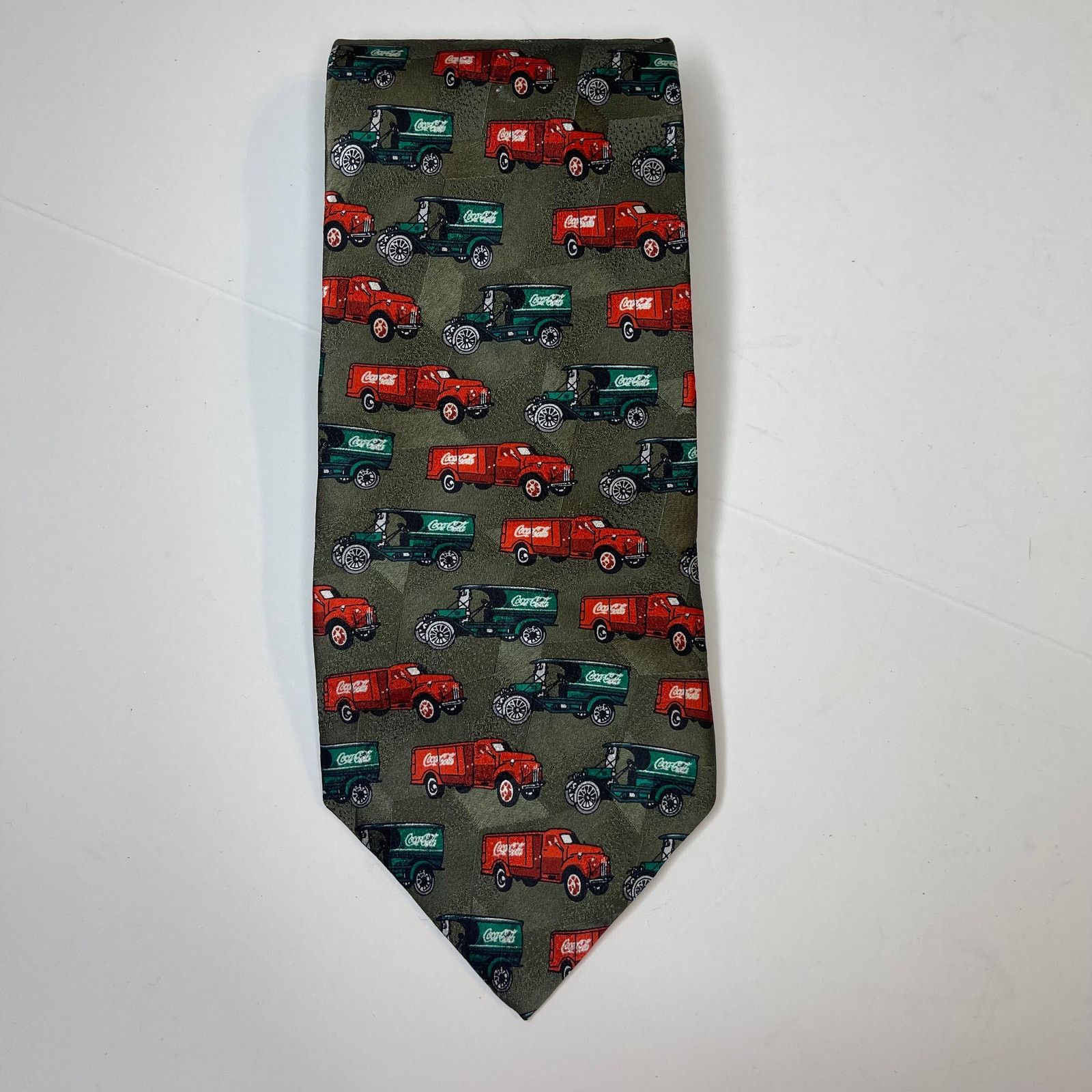 Coca Cola Coca Cola Vintage Delivery Truck Men's Neck Tie Size ONE SIZE - 3 Thumbnail