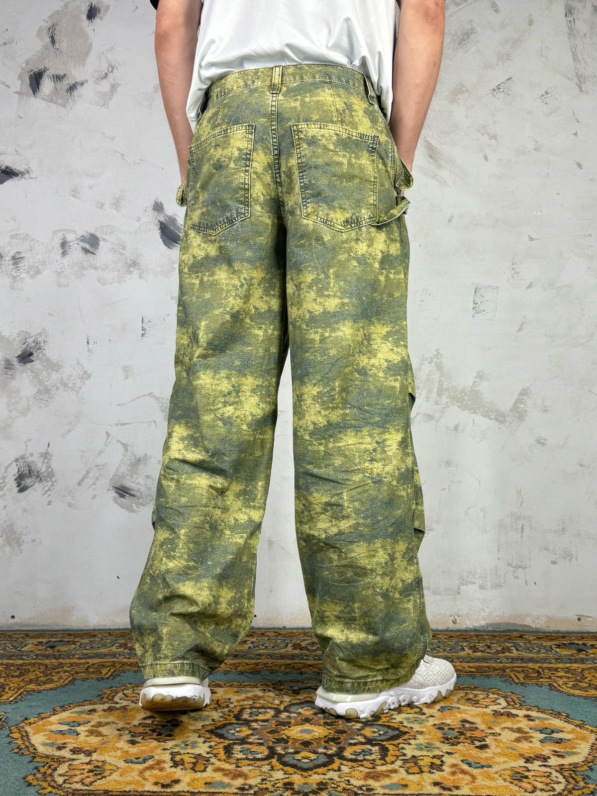 Vintage Vintage Camo Pattern Pants Wide Fit Size S - M Size US 30 / EU 46 - 4 Thumbnail