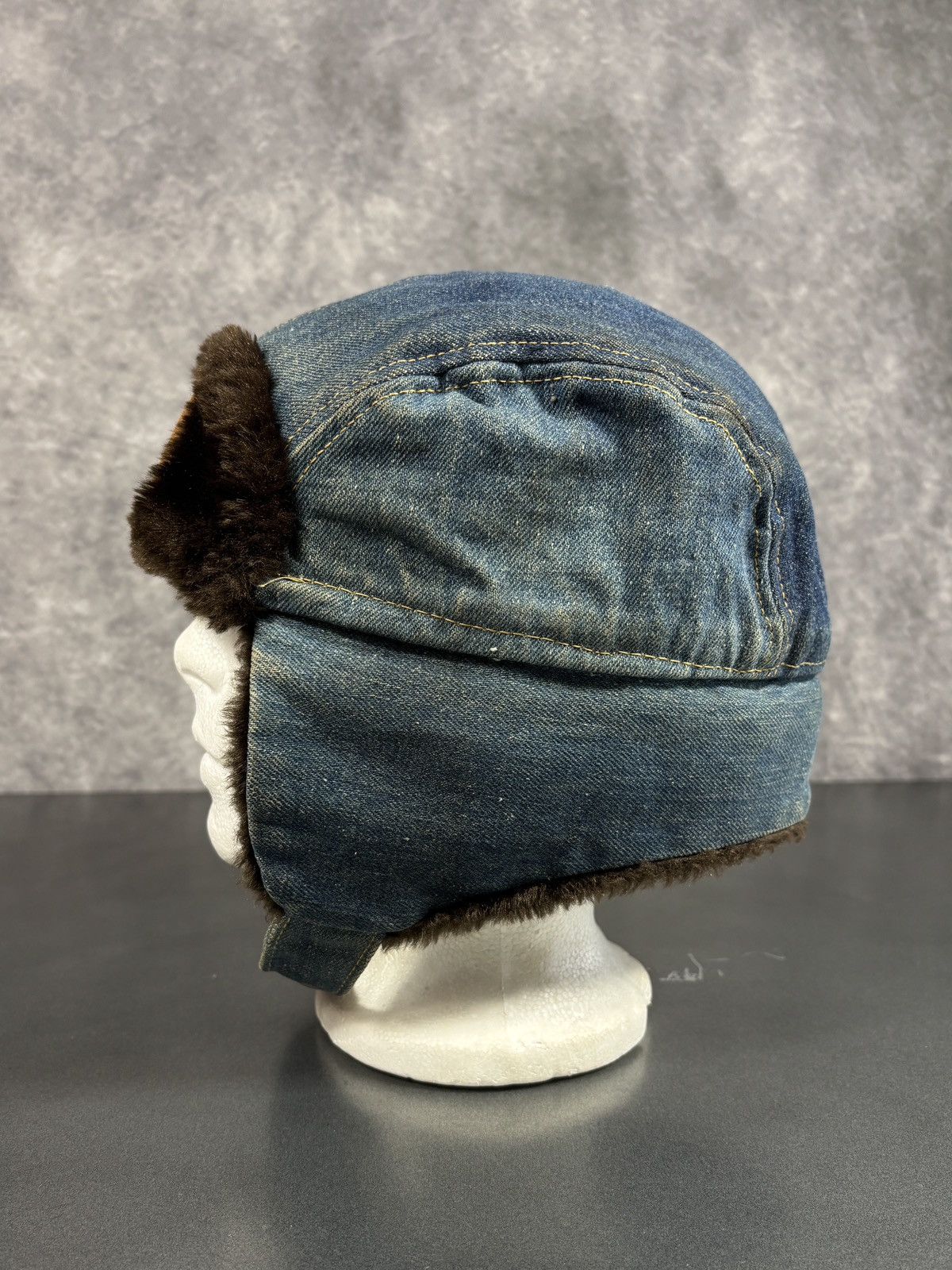 Levi's Vintage Levi's Orange Tab Hat Denim Ushanka Trapper 70s 80s Size ONE SIZE - 9 Thumbnail