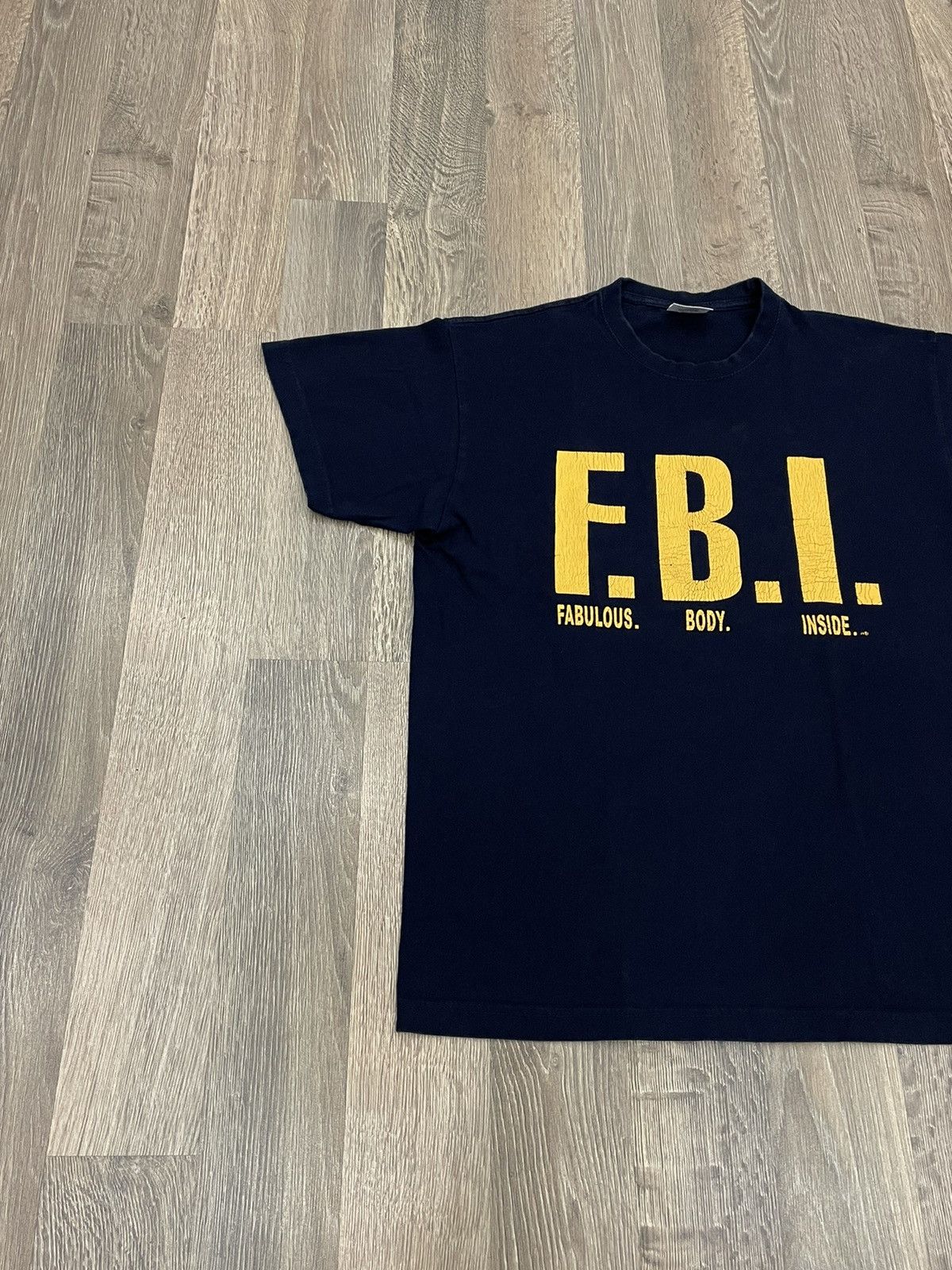 Other VTG Y2K Funnt FBI Fabulous Body Inside Big Logo Tee Shirt Size US M / EU 48-50 / 2 - 2 Thumbnail