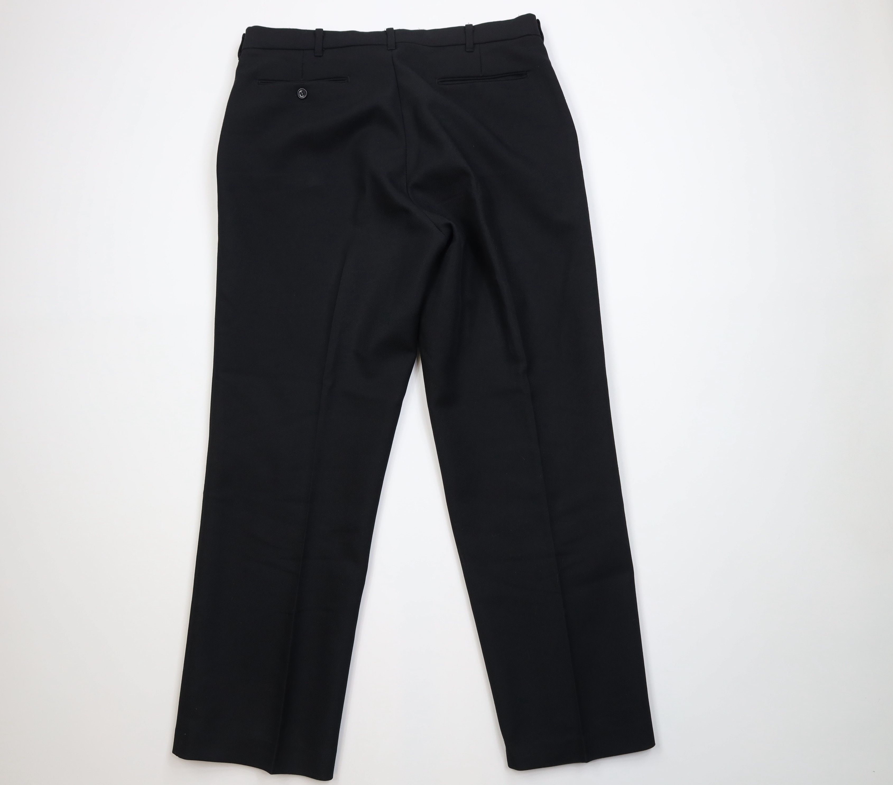 Vintage Vintage 70s Streetwear Flared Wide Leg Chino Pants Black USA Size US 34 / EU 50 - 8 Thumbnail
