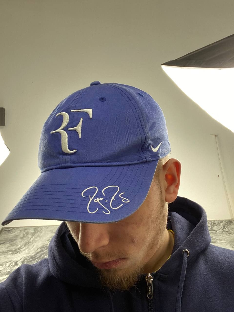 Nike Nike AeroBill Roger Federer Big Logo RF Baseball Cap Size ONE SIZE - 1 Thumbnail