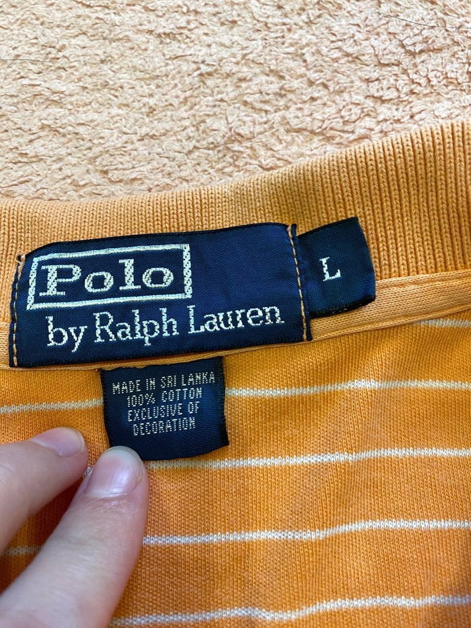 Polo Ralph Lauren Polo Ralph Lauren 100% Cotton Striped Polo Size L Size US L / EU 52-54 / 3 - 2 Thumbnail