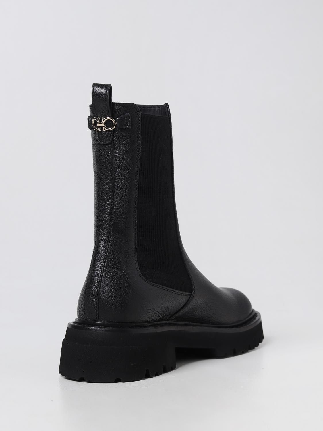 Salvatore Ferragamo o1y0326 Ankle Boots in Black Size US 8 / IT 38 - 2 Thumbnail
