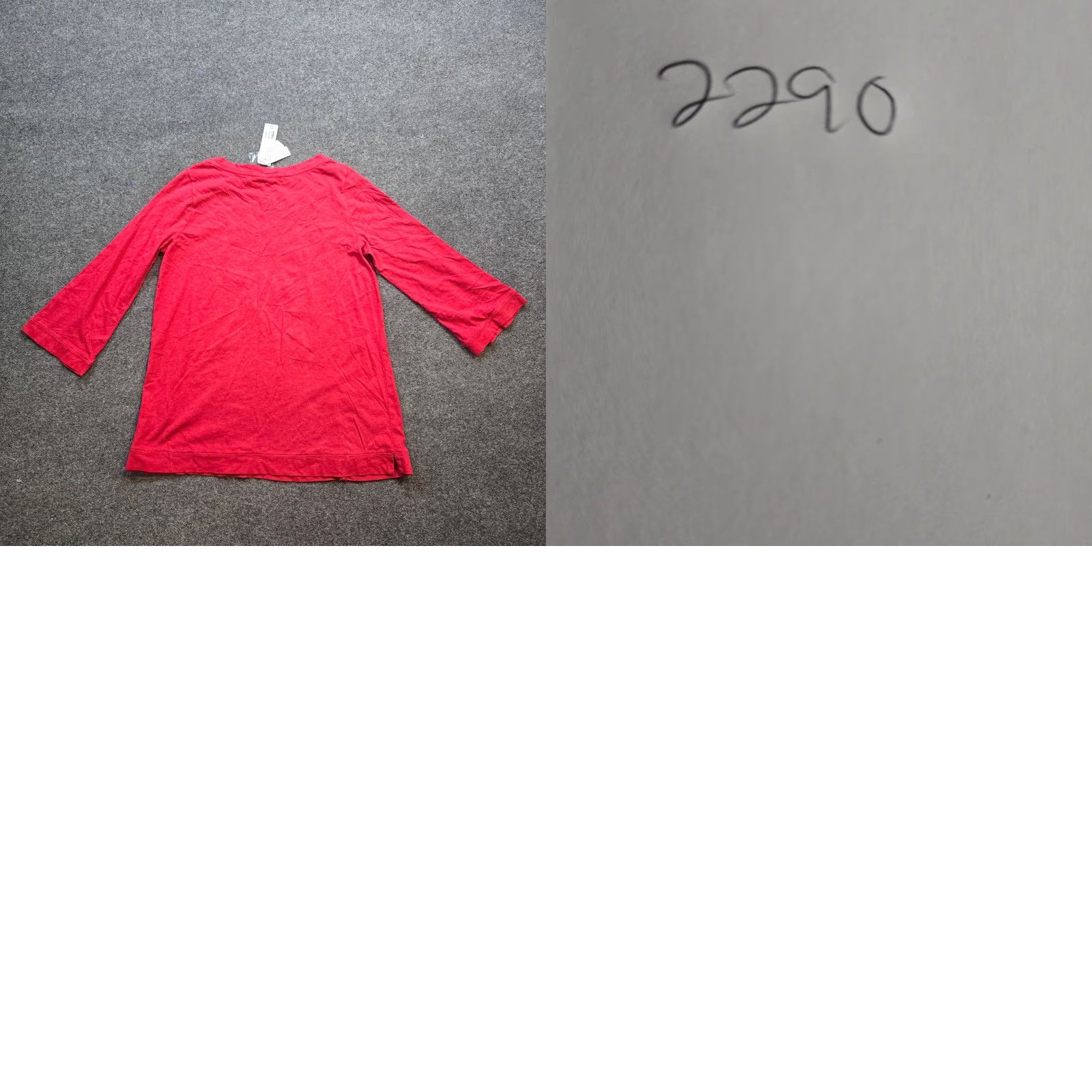 Soft Surroundings Soft Surroundings Top Womens Red Buttons Boat Neck Long Sleeve Casual Knit Pullover Shirt Size M - Regular Fit, Red, Cotton, 90s? Size M / US 6-8 / IT 42-44 - 8 Thumbnail